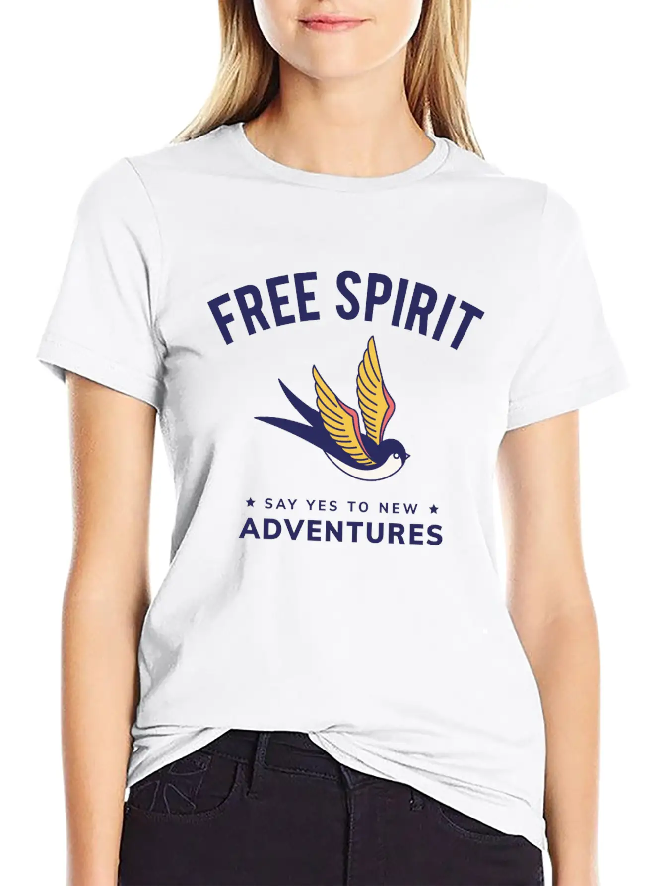 Free Spirit Breathable Graphic T-Shirt – Perfect For Casual Days