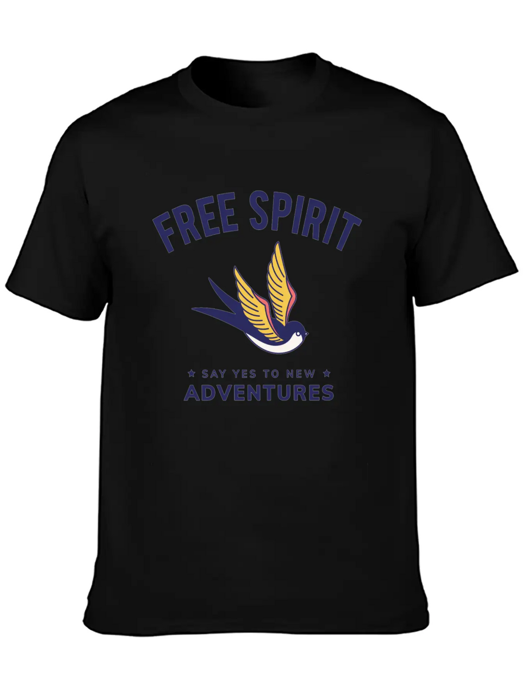 Free Spirit Breathable Graphic T-Shirt – Perfect For Casual Days