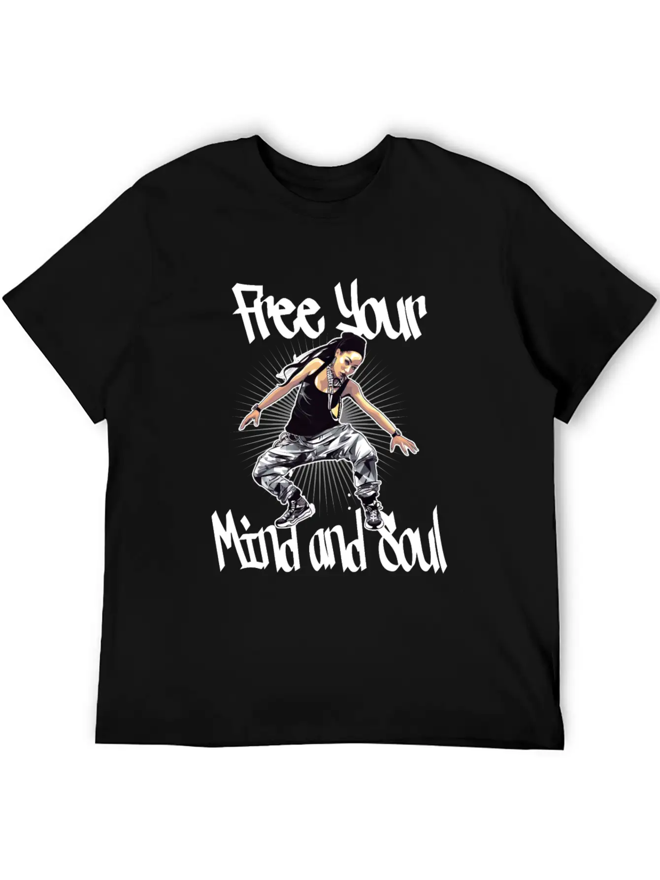 Free Your Mind And Soul Hip Hop Rap Stylish Everyday T-Shirt – Unisex Basic Cotton Tee
