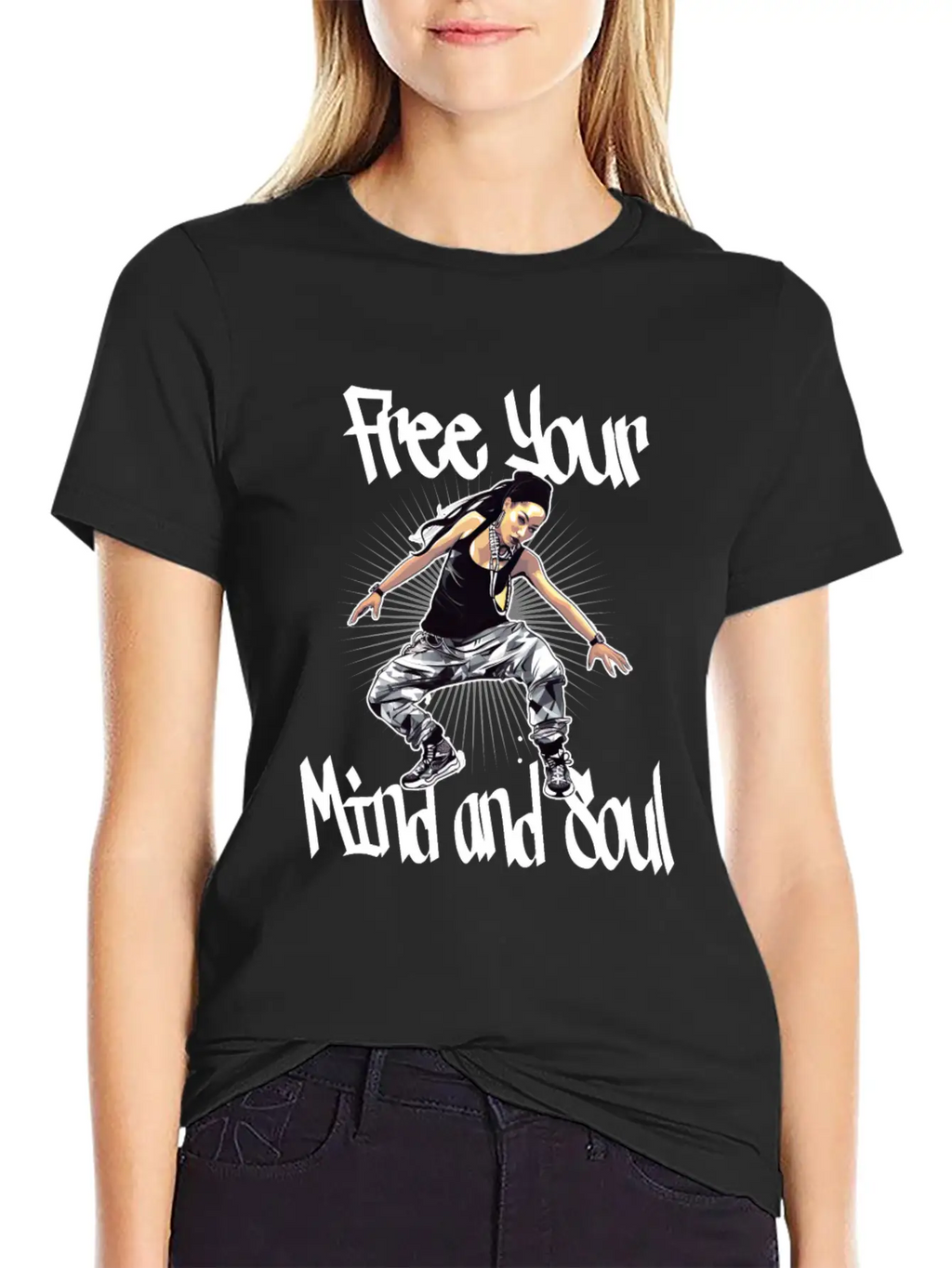 Free Your Mind And Soul Hip Hop Rap Stylish Everyday T-Shirt – Unisex Basic Cotton Tee