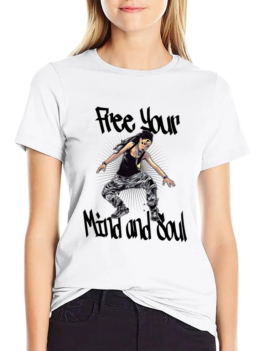 Free Your Mind And Soul Hip Hop Rap Stylish Everyday T-Shirt – Unisex Basic Cotton Tee