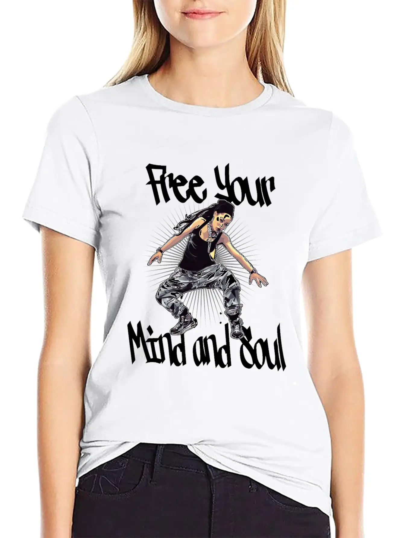 Free Your Mind And Soul Hip Hop Rap Stylish Everyday T-Shirt – Unisex Basic Cotton Tee