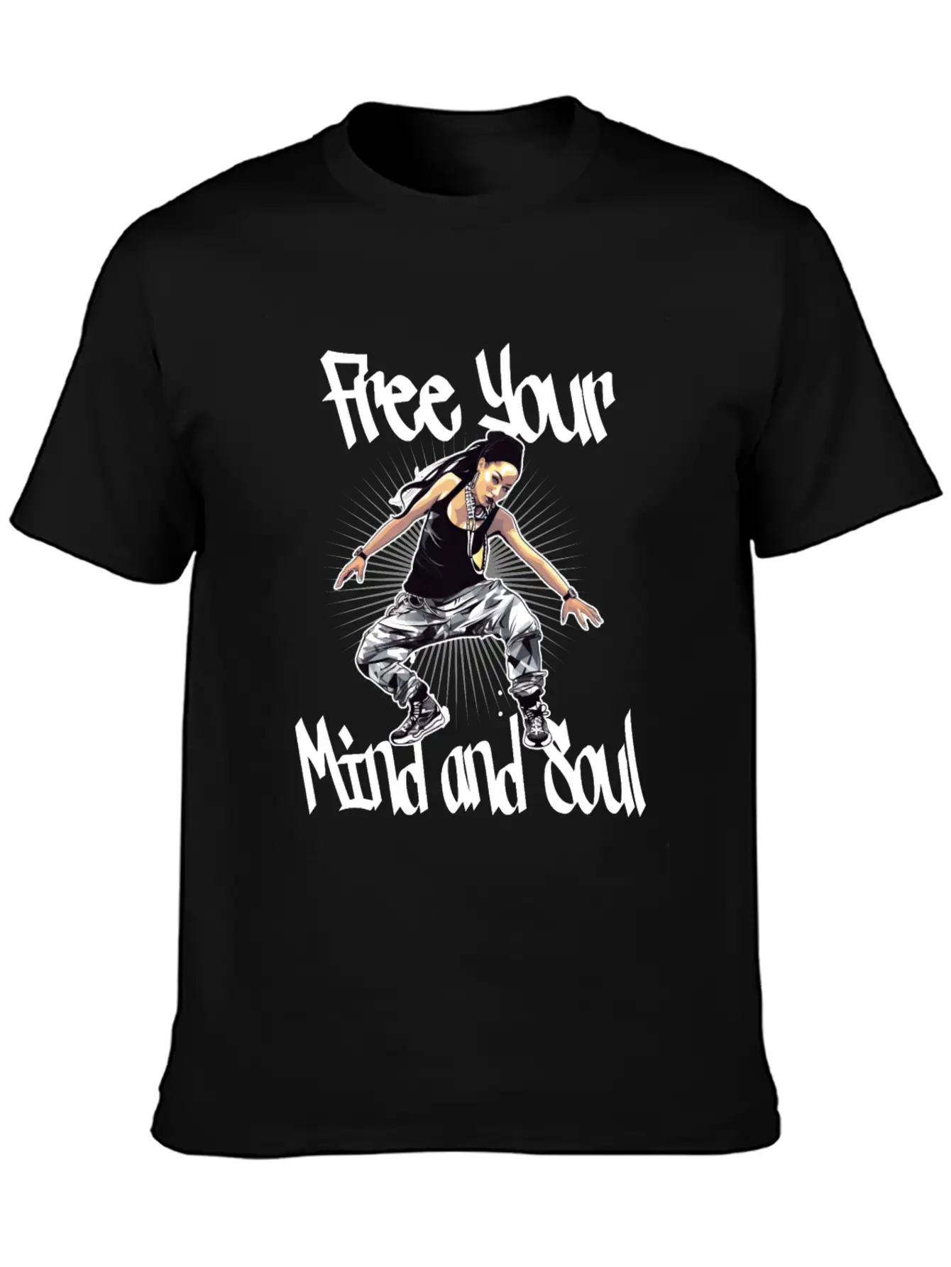 Free Your Mind And Soul Hip Hop Rap Stylish Everyday T-Shirt – Unisex Basic Cotton Tee