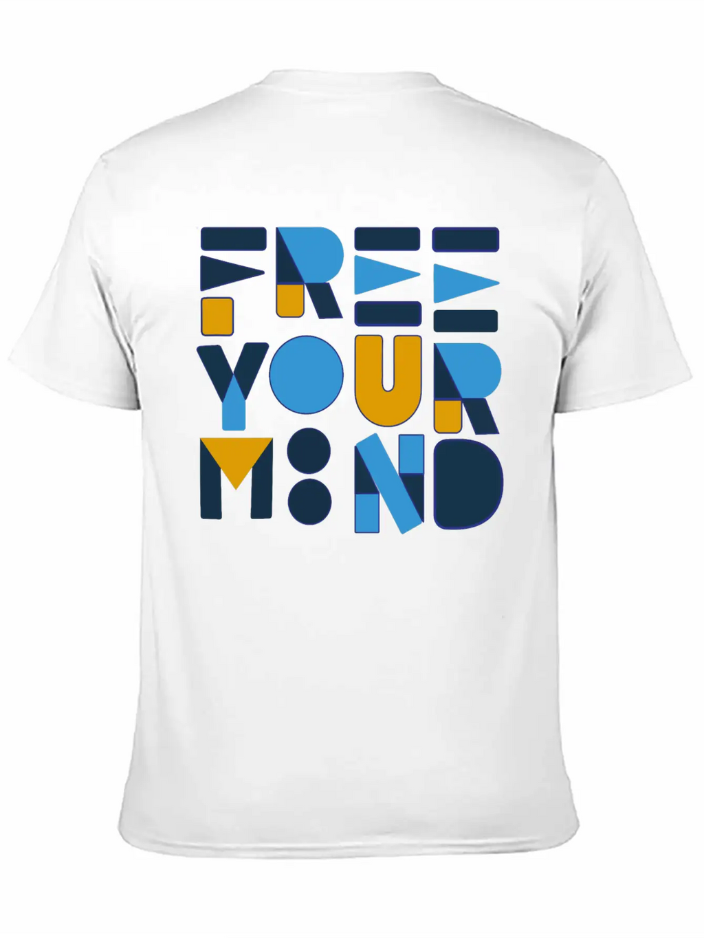 Free Your Mind Typography Design Stylish Everyday T-Shirt – Unisex Basic Cotton Tee