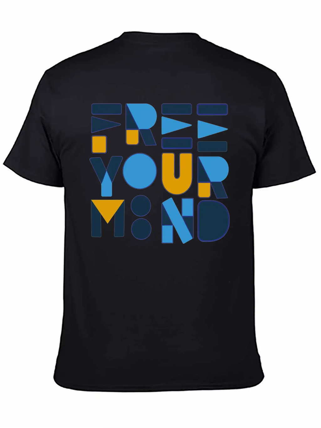 Free Your Mind Typography Design Stylish Everyday T-Shirt – Unisex Basic Cotton Tee