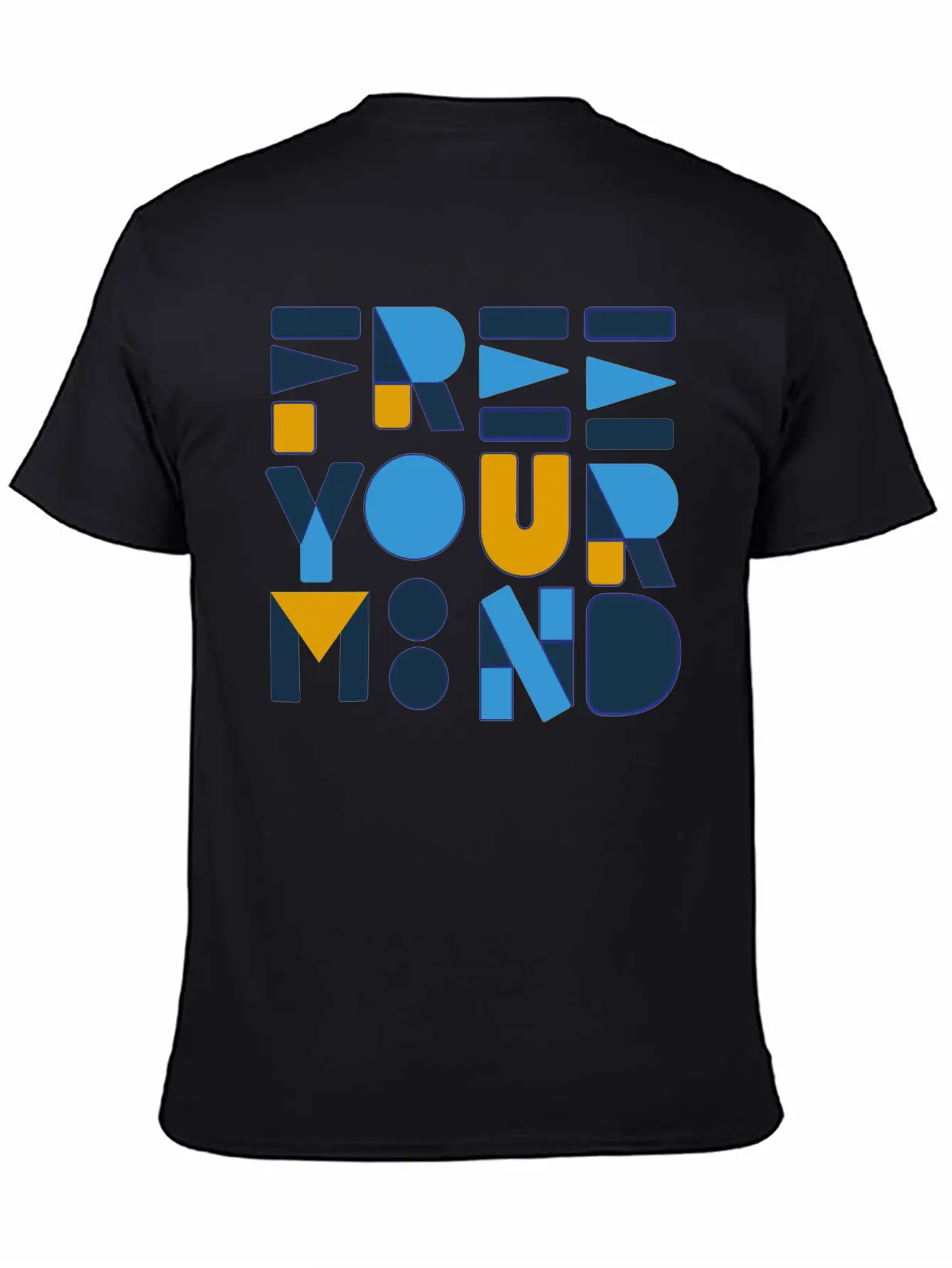 Free Your Mind Typography Design Stylish Everyday T-Shirt – Unisex Basic Cotton Tee