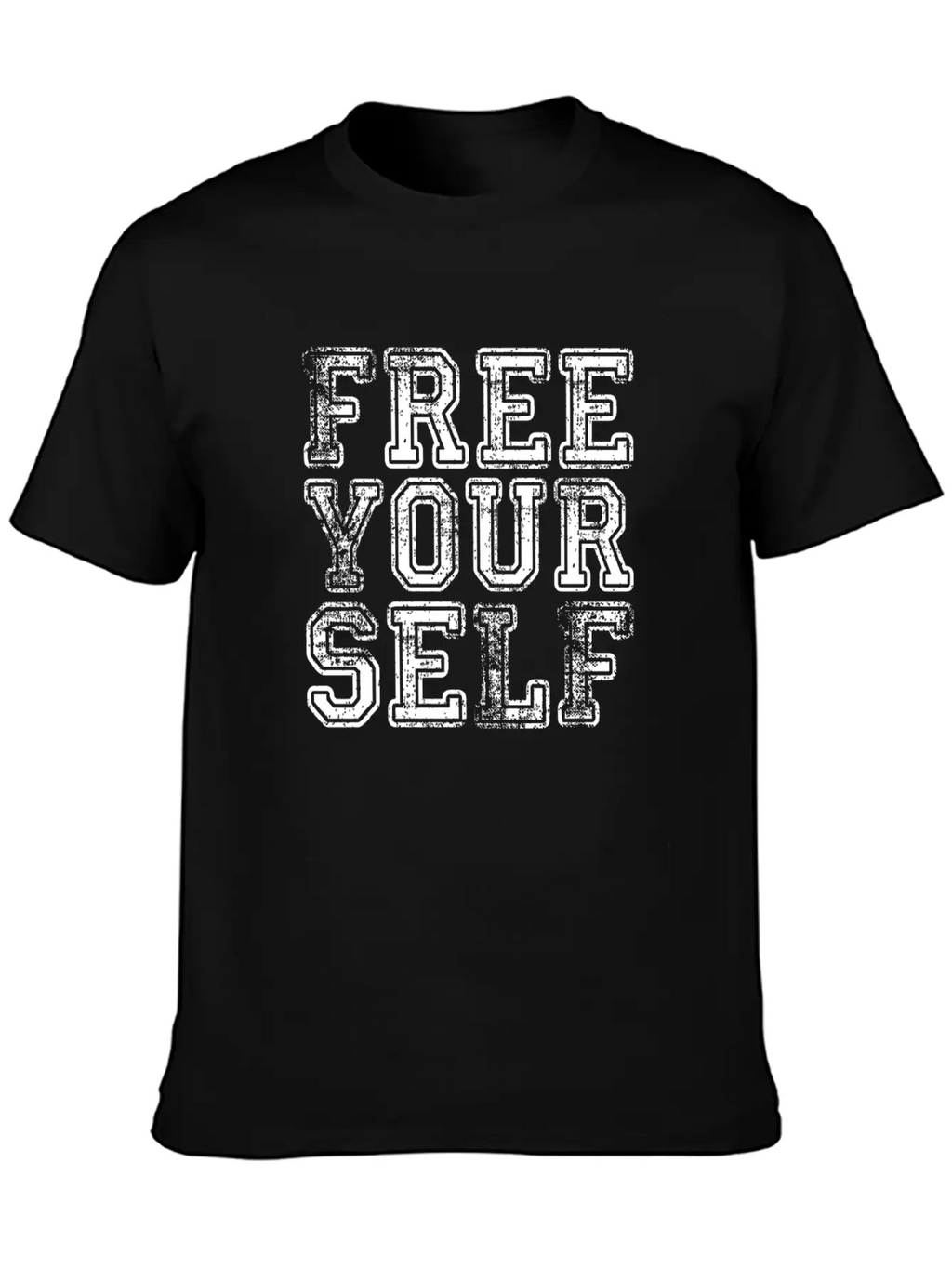 FREE YOURSELF Breathable Graphic T-Shirt – Perfect For Casual Days