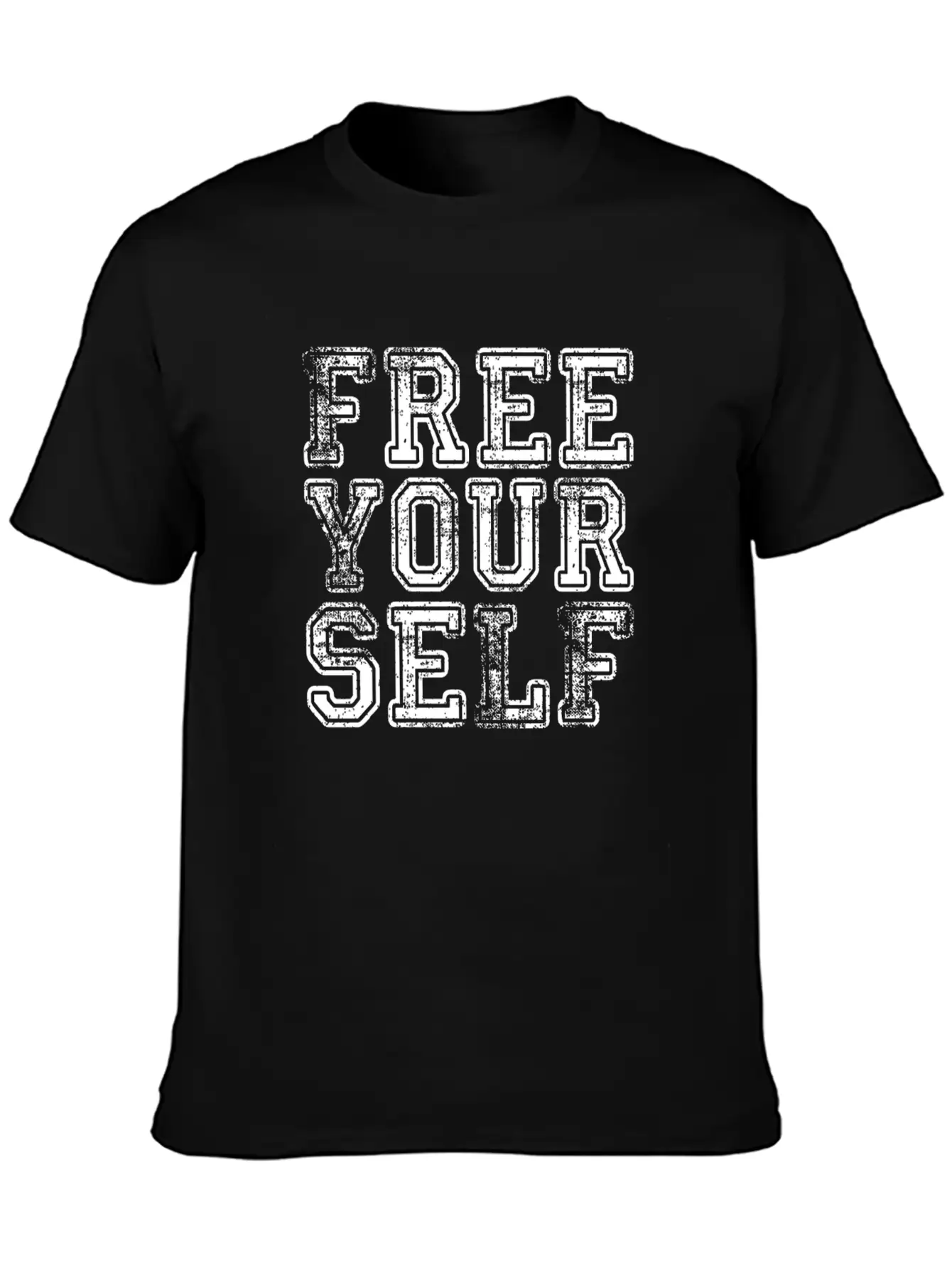 FREE YOURSELF Breathable Graphic T-Shirt – Perfect For Casual Days