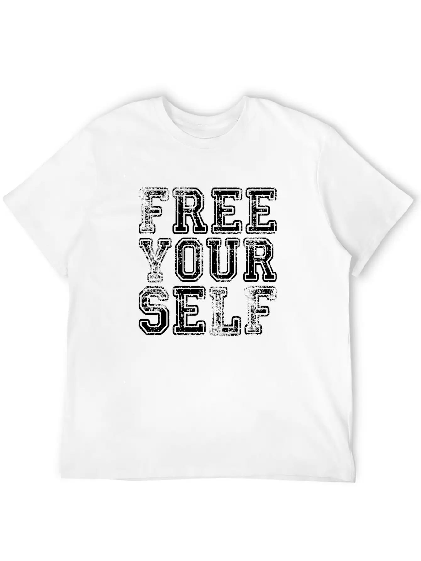 FREE YOURSELF Breathable Graphic T-Shirt – Perfect For Casual Days