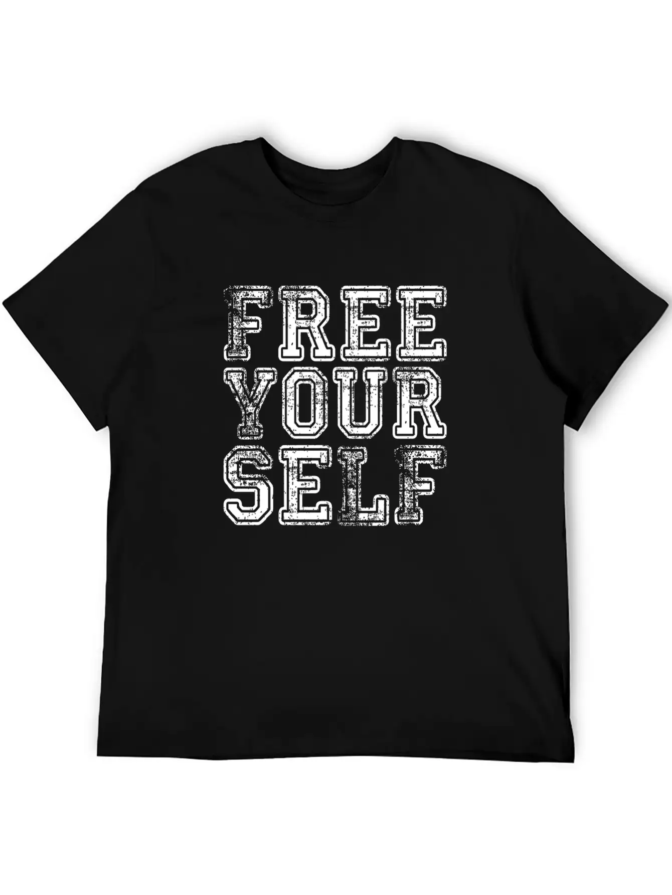 FREE YOURSELF Breathable Graphic T-Shirt – Perfect For Casual Days