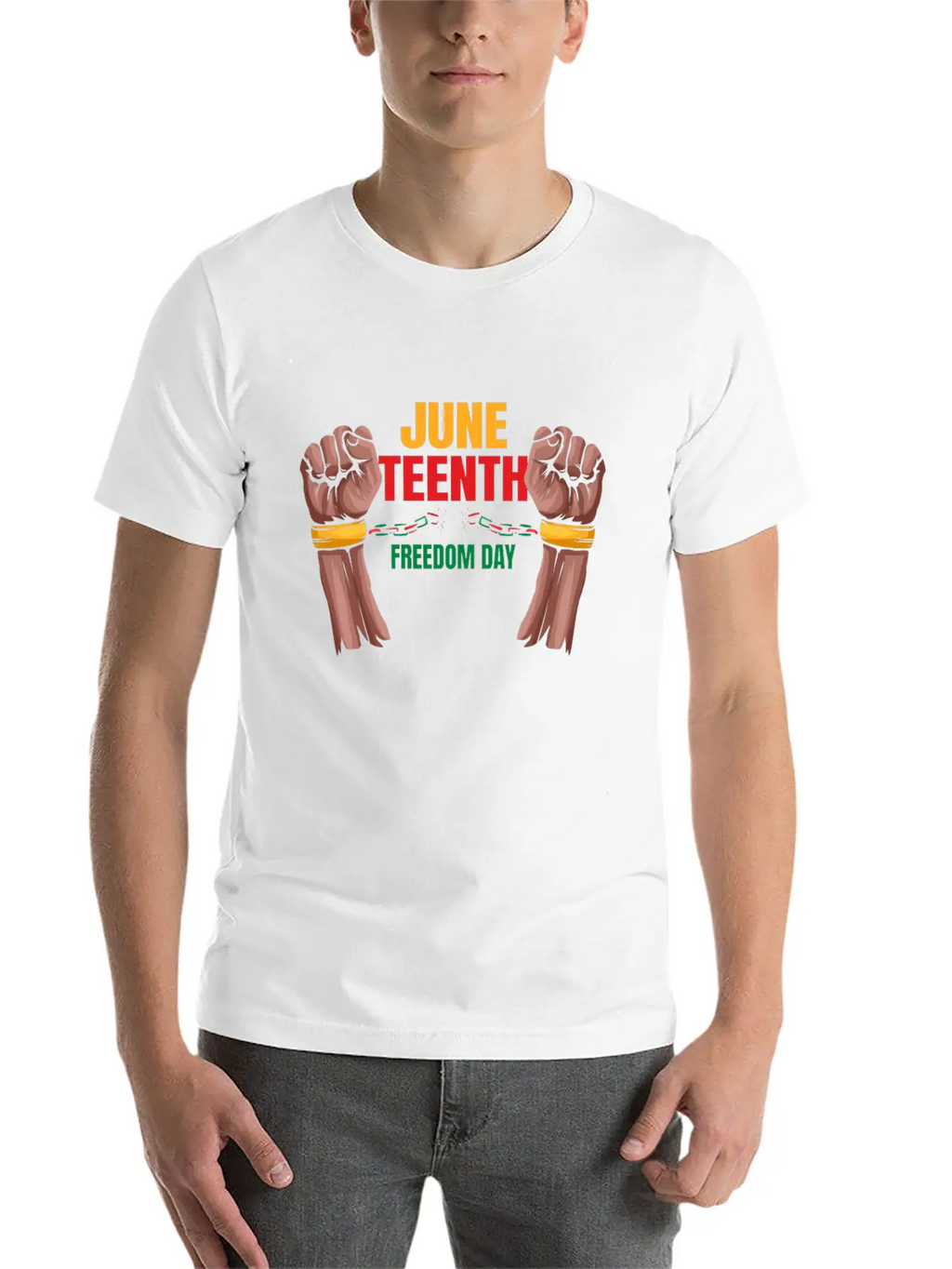 Freedom Day Destroying Handcuffs Celebrate Basic Graphic T-Shirt – Daily Comfort In Soft Cotton