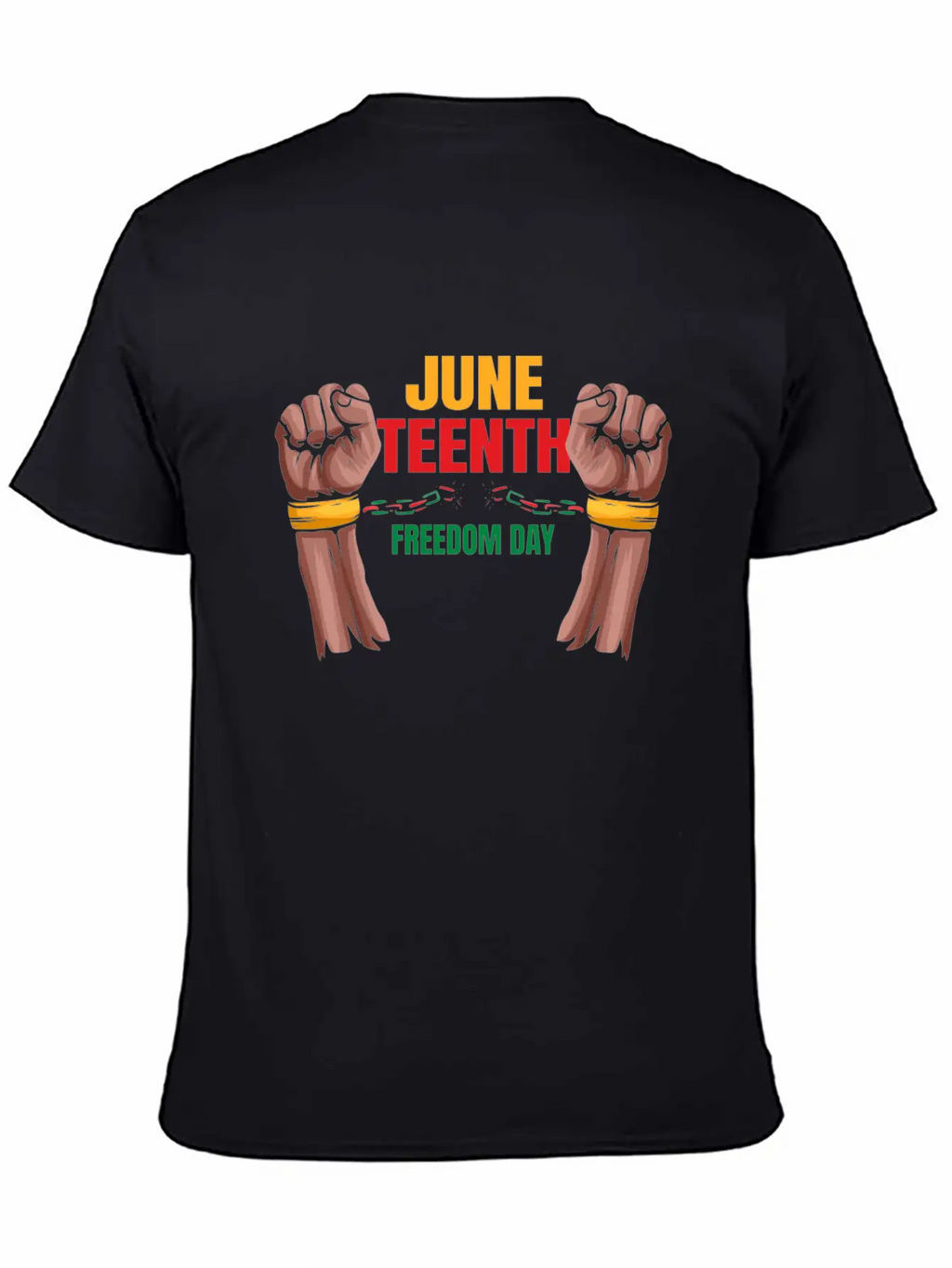 Freedom Day Destroying Handcuffs Celebrate Basic Graphic T-Shirt – Daily Comfort In Soft Cotton