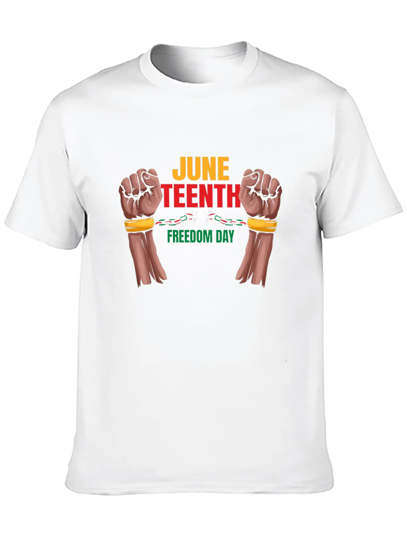 Freedom Day Destroying Handcuffs Celebrate Basic Graphic T-Shirt – Daily Comfort In Soft Cotton
