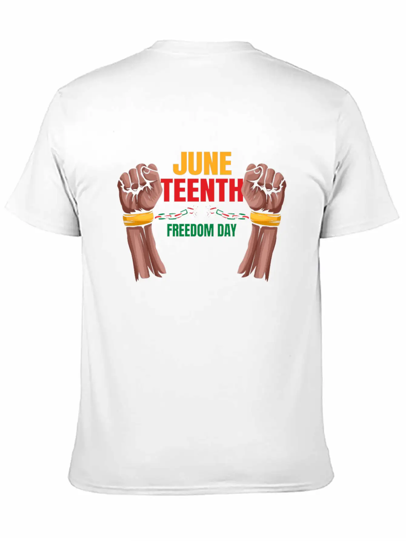 Freedom Day Destroying Handcuffs Celebrate Basic Graphic T-Shirt – Daily Comfort In Soft Cotton