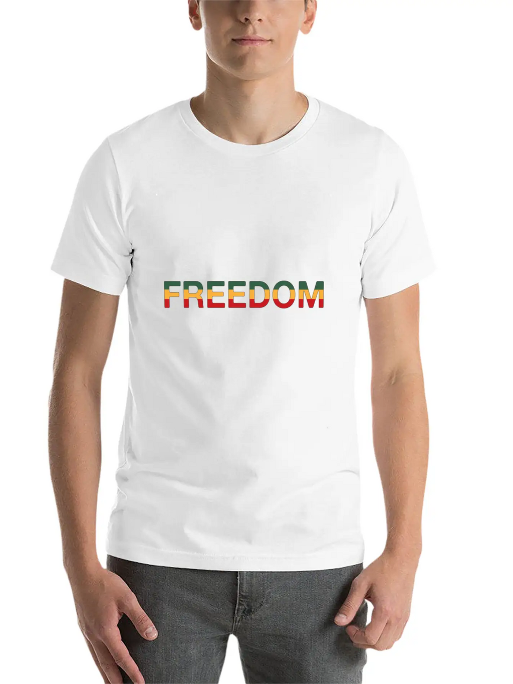 Freedom Reggae Modern Fit Casual T-Shirt – Clean And Versatile Design