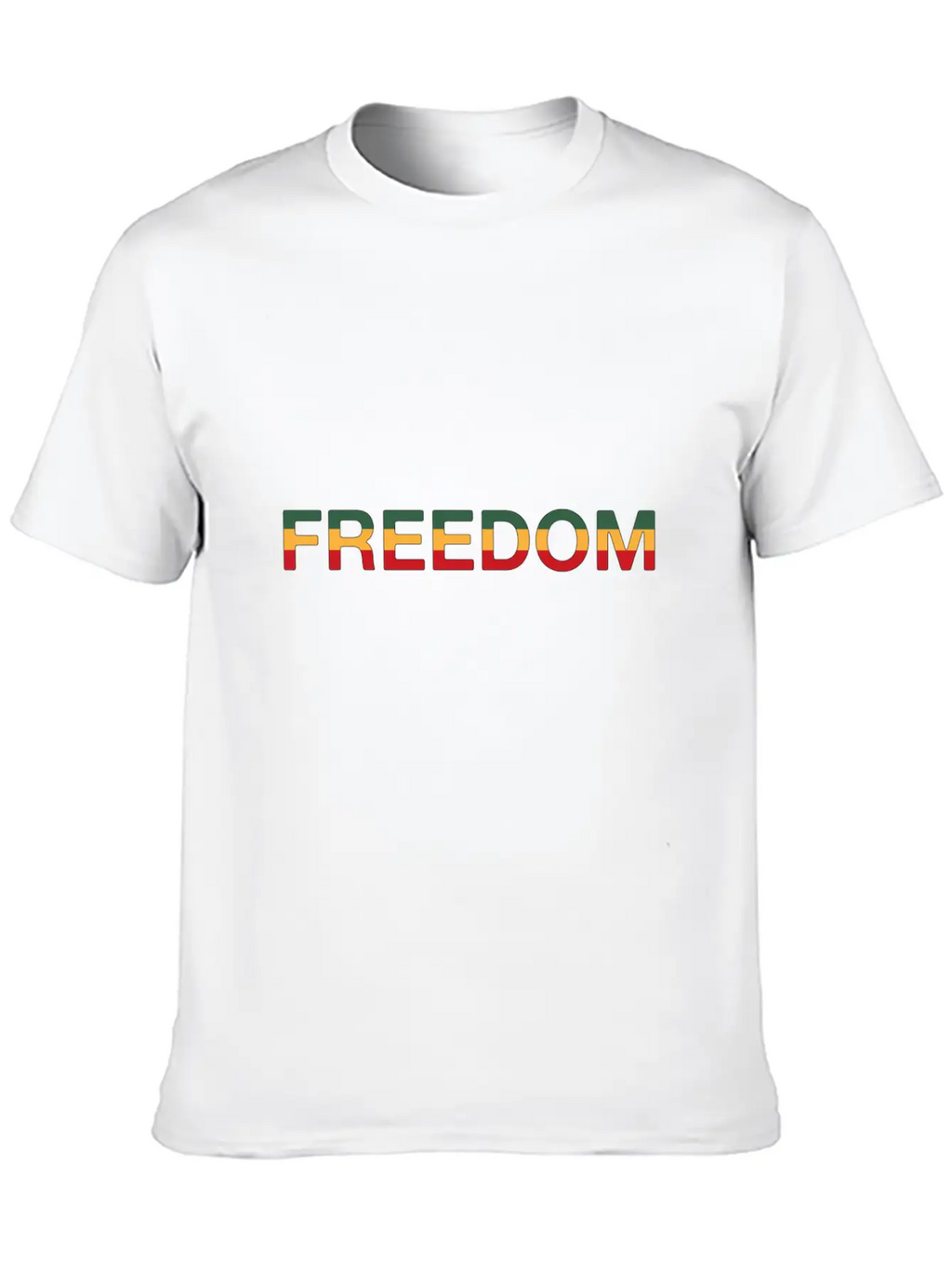 Freedom Reggae Modern Fit Casual T-Shirt – Clean And Versatile Design