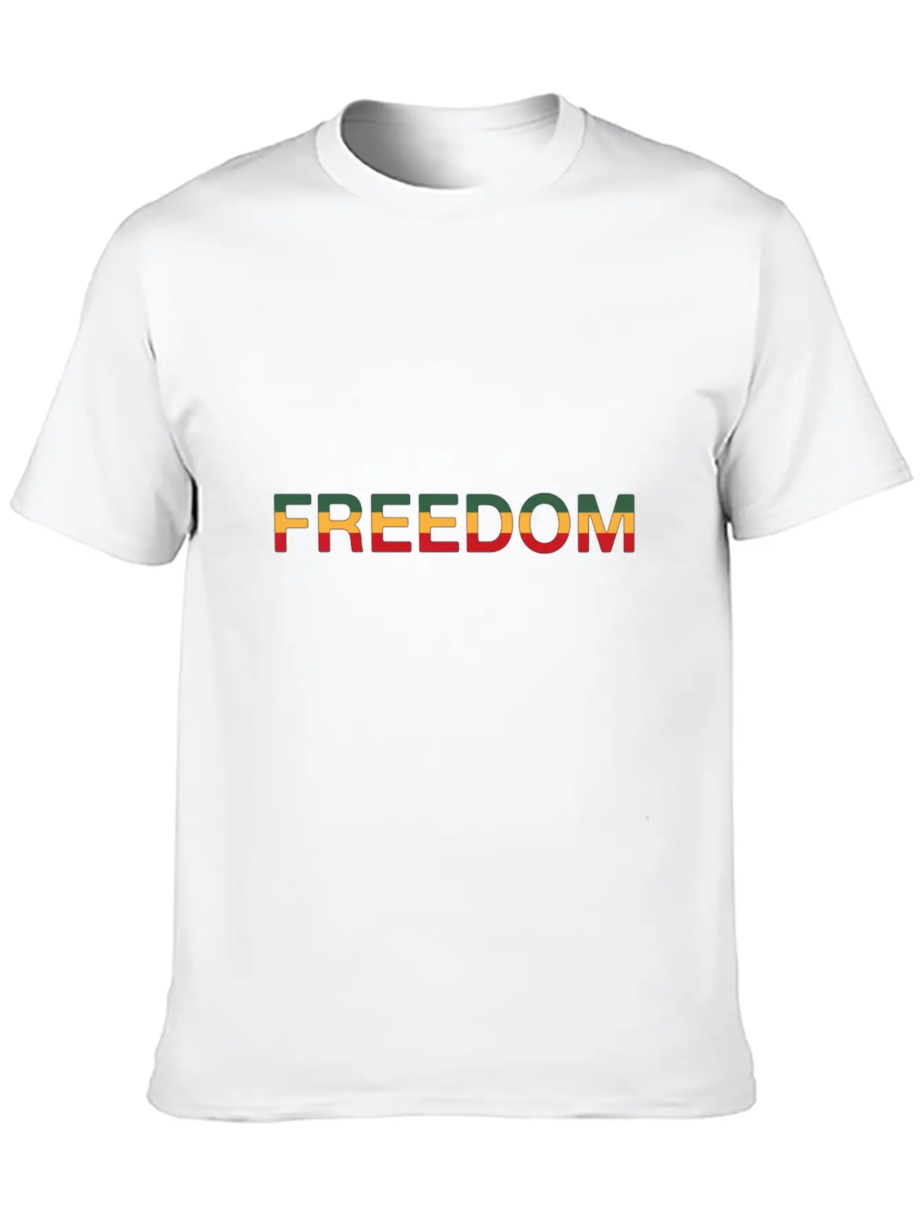 Freedom Reggae Modern Fit Casual T-Shirt – Clean And Versatile Design