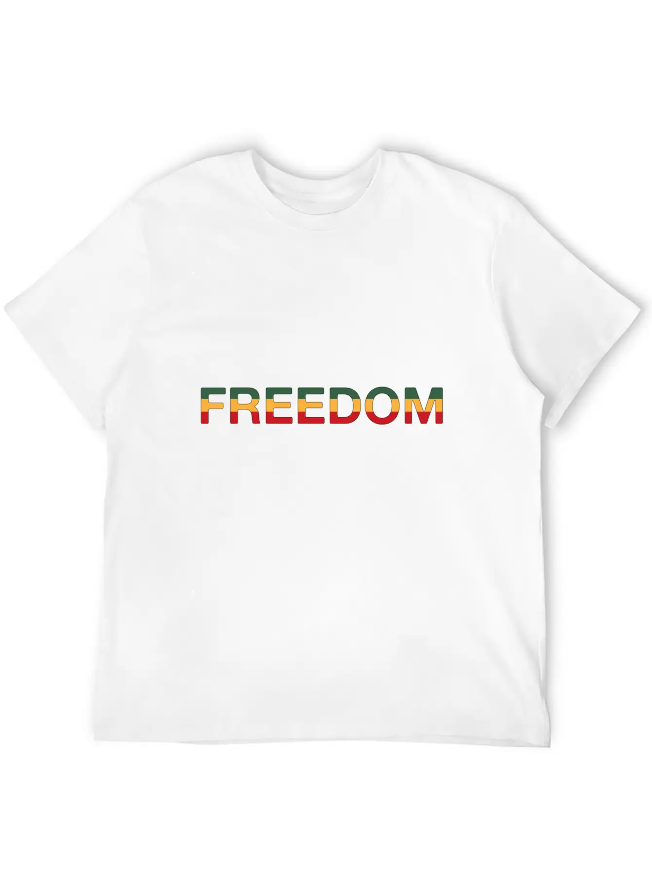 Freedom Reggae Modern Fit Casual T-Shirt – Clean And Versatile Design