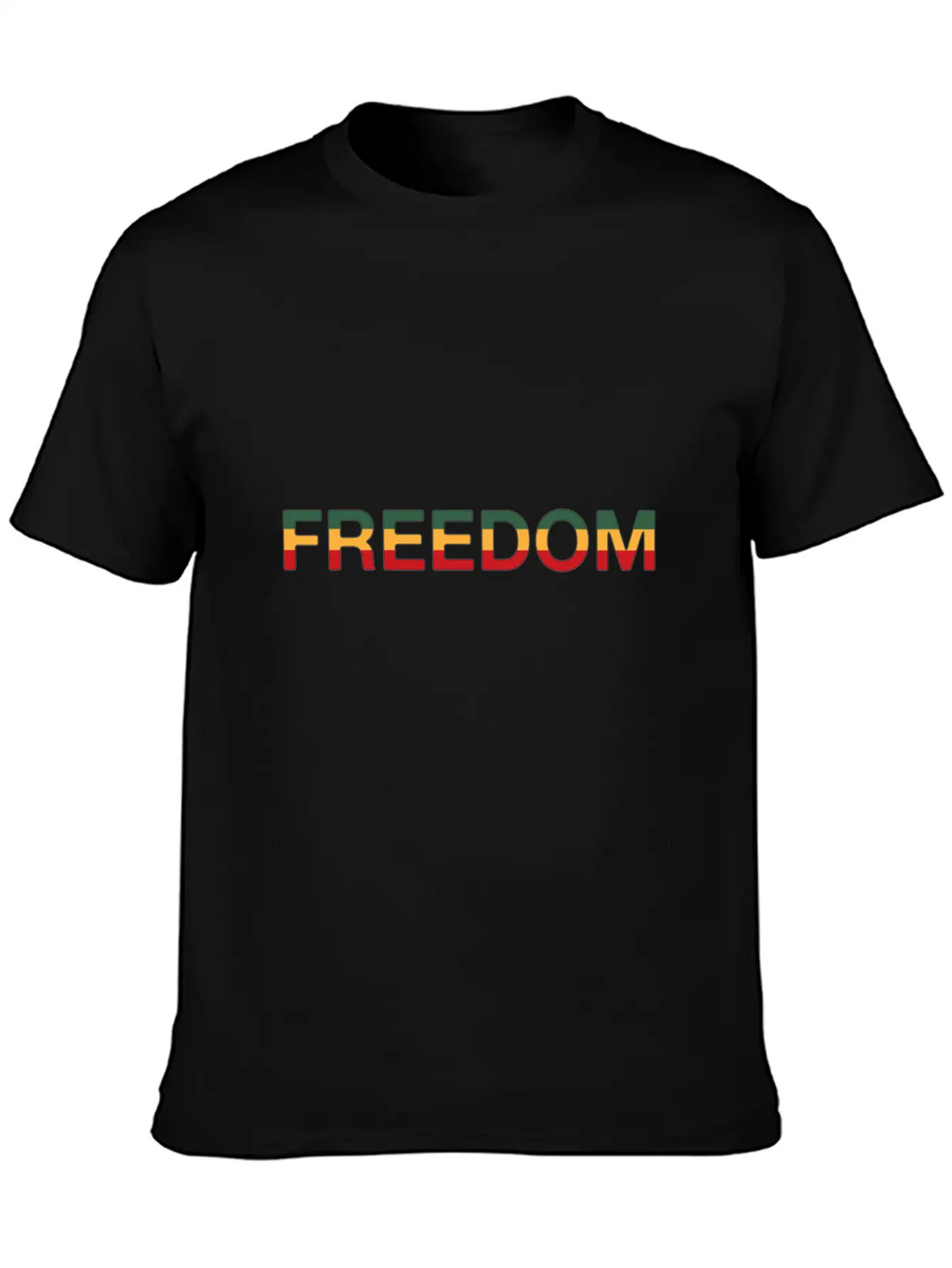 Freedom Reggae Modern Fit Casual T-Shirt – Clean And Versatile Design