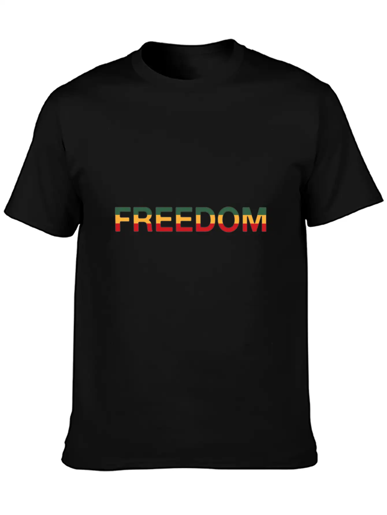 Freedom Reggae Modern Fit Casual T-Shirt – Clean And Versatile Design