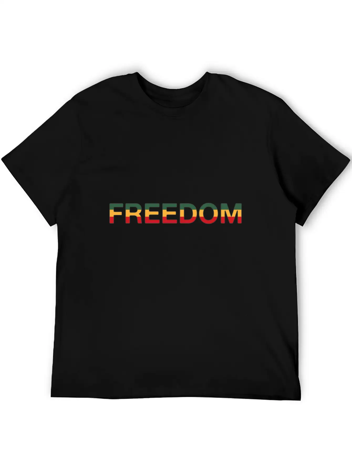 Freedom Reggae Modern Fit Casual T-Shirt – Clean And Versatile Design