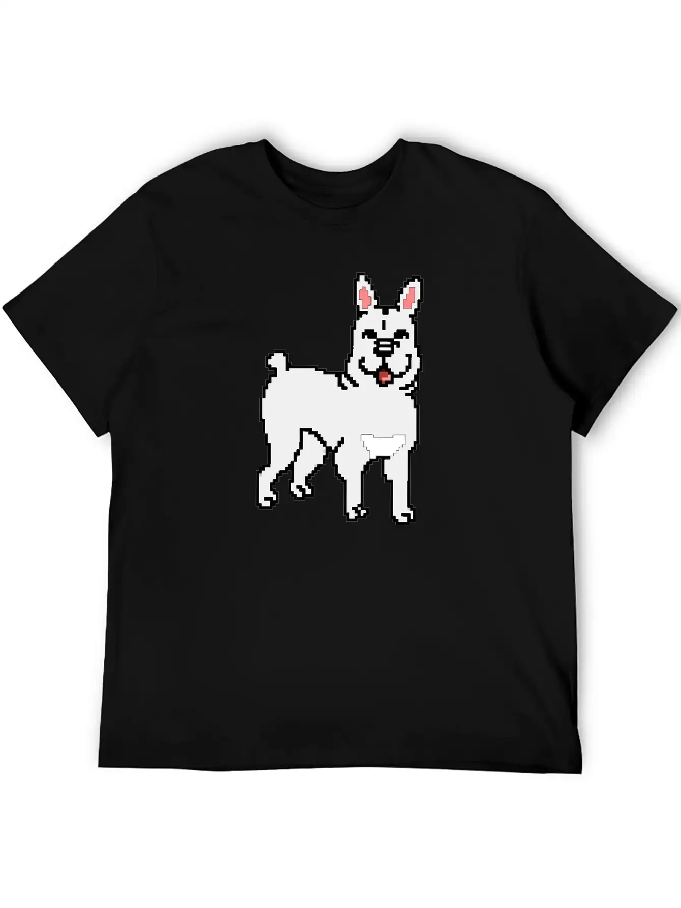 French Bulldog Pixel Art Essential Cotton Tee For Daily Outfits – Unisex Style
