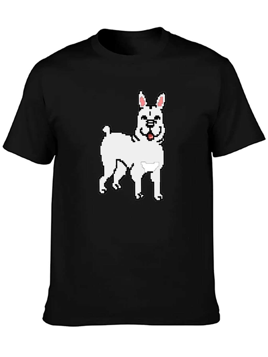 French Bulldog Pixel Art Essential Cotton Tee For Daily Outfits – Unisex Style