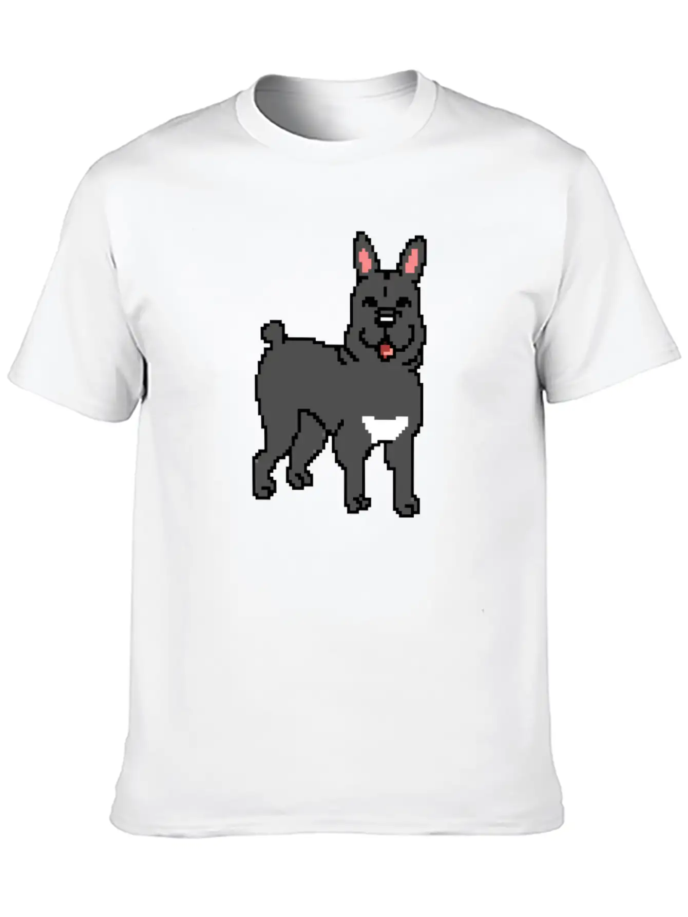 French Bulldog Pixel Art Essential Cotton Tee For Daily Outfits – Unisex Style