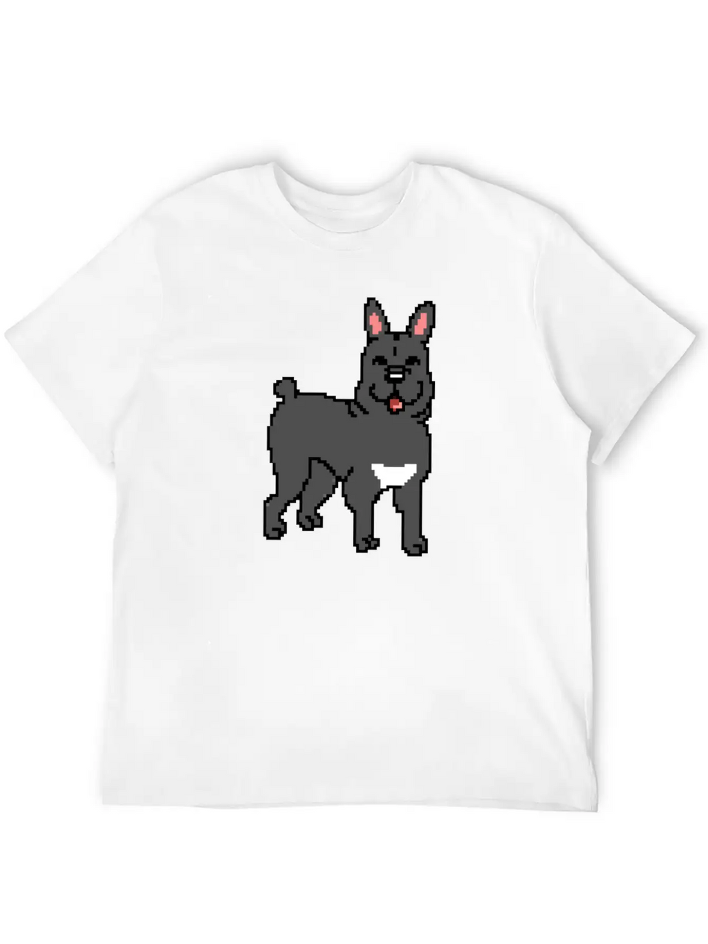 French Bulldog Pixel Art Essential Cotton Tee For Daily Outfits – Unisex Style