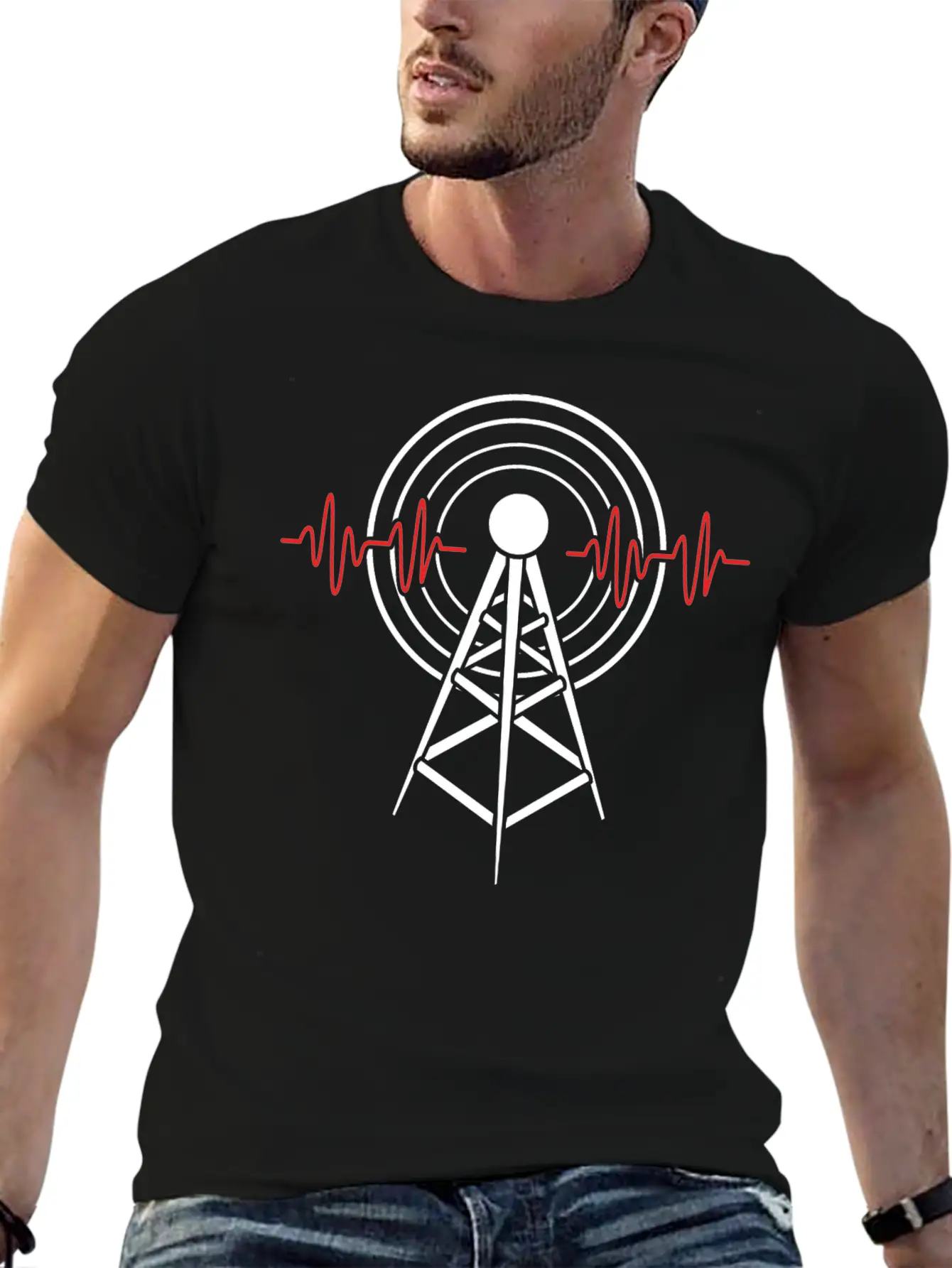 Frequency Antenna Ham Amateur Radio Unisex Casual T-Shirt – Clean Design For Daily Comfort