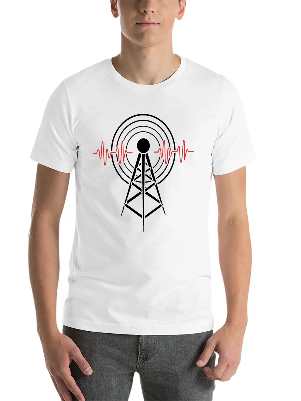 Frequency Antenna Ham Amateur Radio Unisex Casual T-Shirt – Clean Design For Daily Comfort