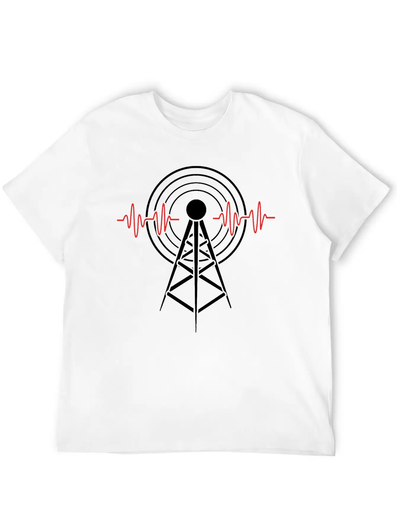 Frequency Antenna Ham Amateur Radio Unisex Casual T-Shirt – Clean Design For Daily Comfort