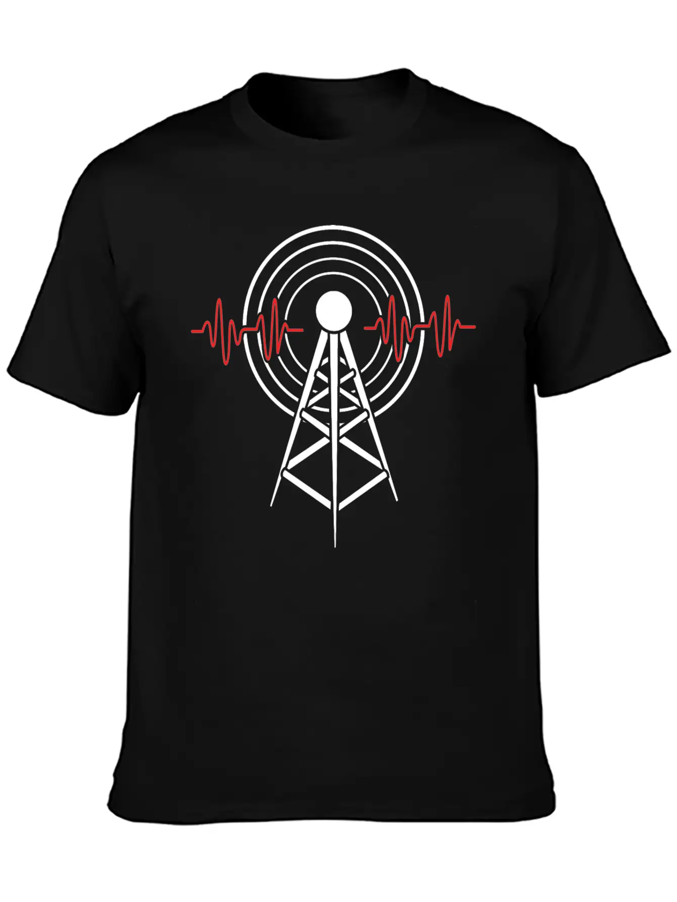 Frequency Antenna Ham Amateur Radio Unisex Casual T-Shirt – Clean Design For Daily Comfort