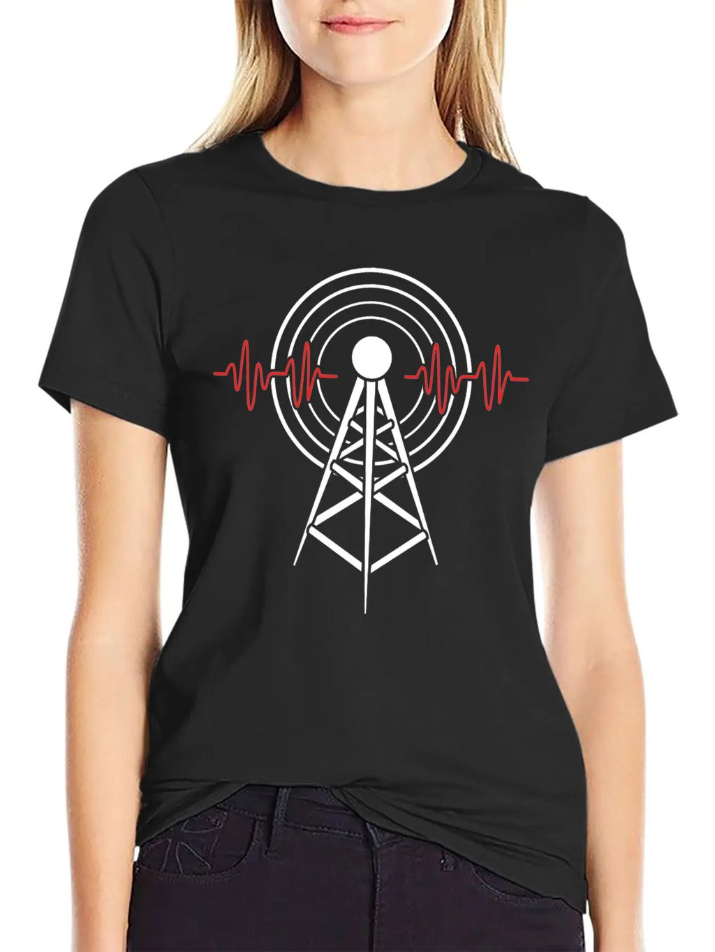 Frequency Antenna Ham Amateur Radio Unisex Casual T-Shirt – Clean Design For Daily Comfort