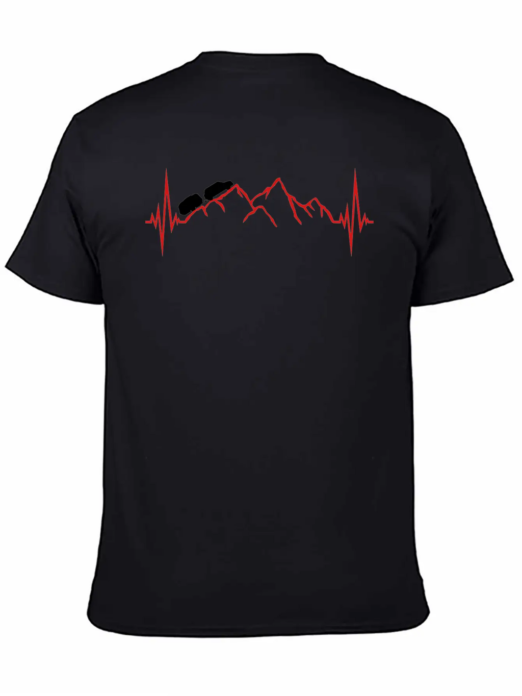 Frequency Pulse Heartbeat Mountains Mountains Cara Classic Cotton Tee – Unisex Comfort For Any Season