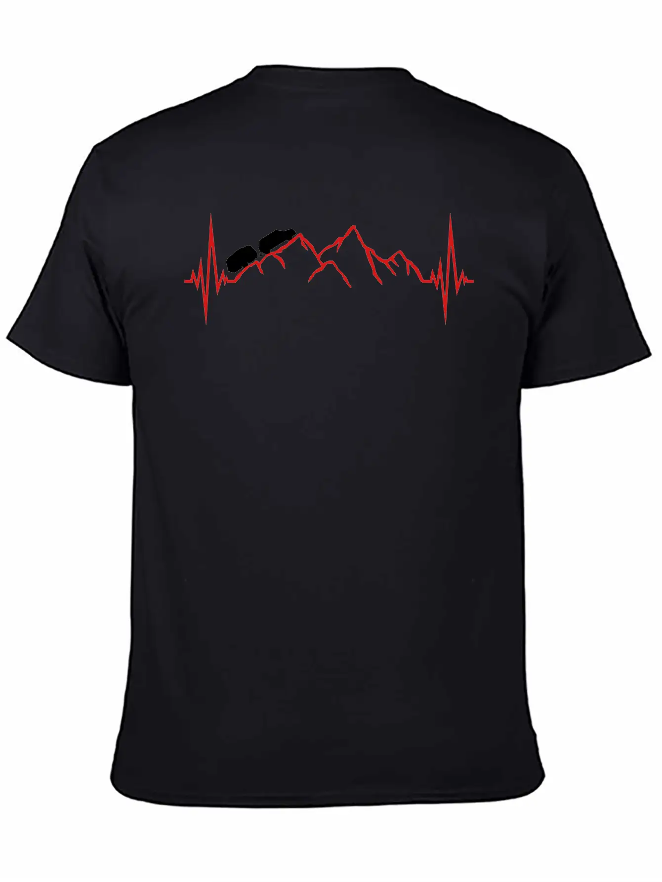 Frequency Pulse Heartbeat Mountains Mountains Cara Classic Cotton Tee – Unisex Comfort For Any Season