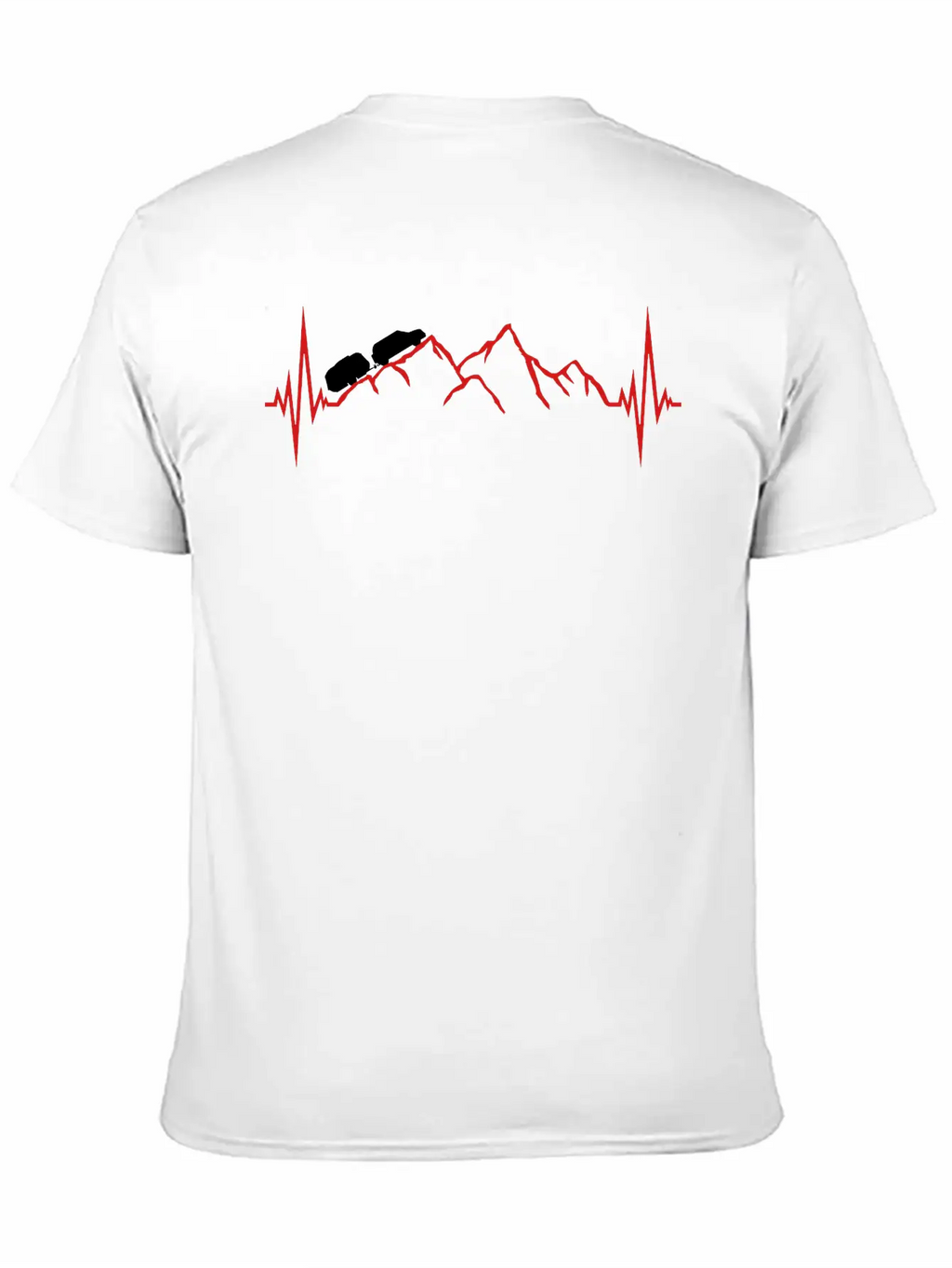 Frequency Pulse Heartbeat Mountains Mountains Cara Classic Cotton Tee – Unisex Comfort For Any Season