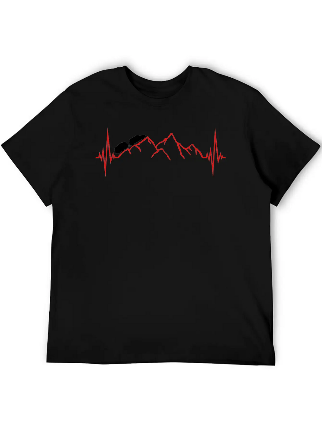 Frequency Pulse Heartbeat Mountains Mountains Cara Classic Cotton Tee – Unisex Comfort For Any Season