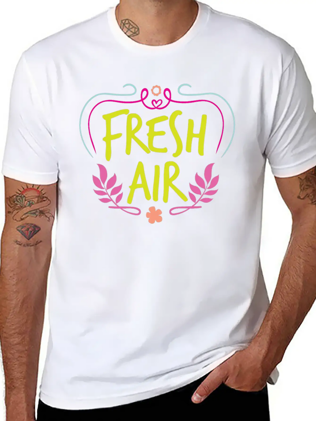 Fresh Air Basic Graphic T-Shirt – Daily Comfort In Soft Cotton