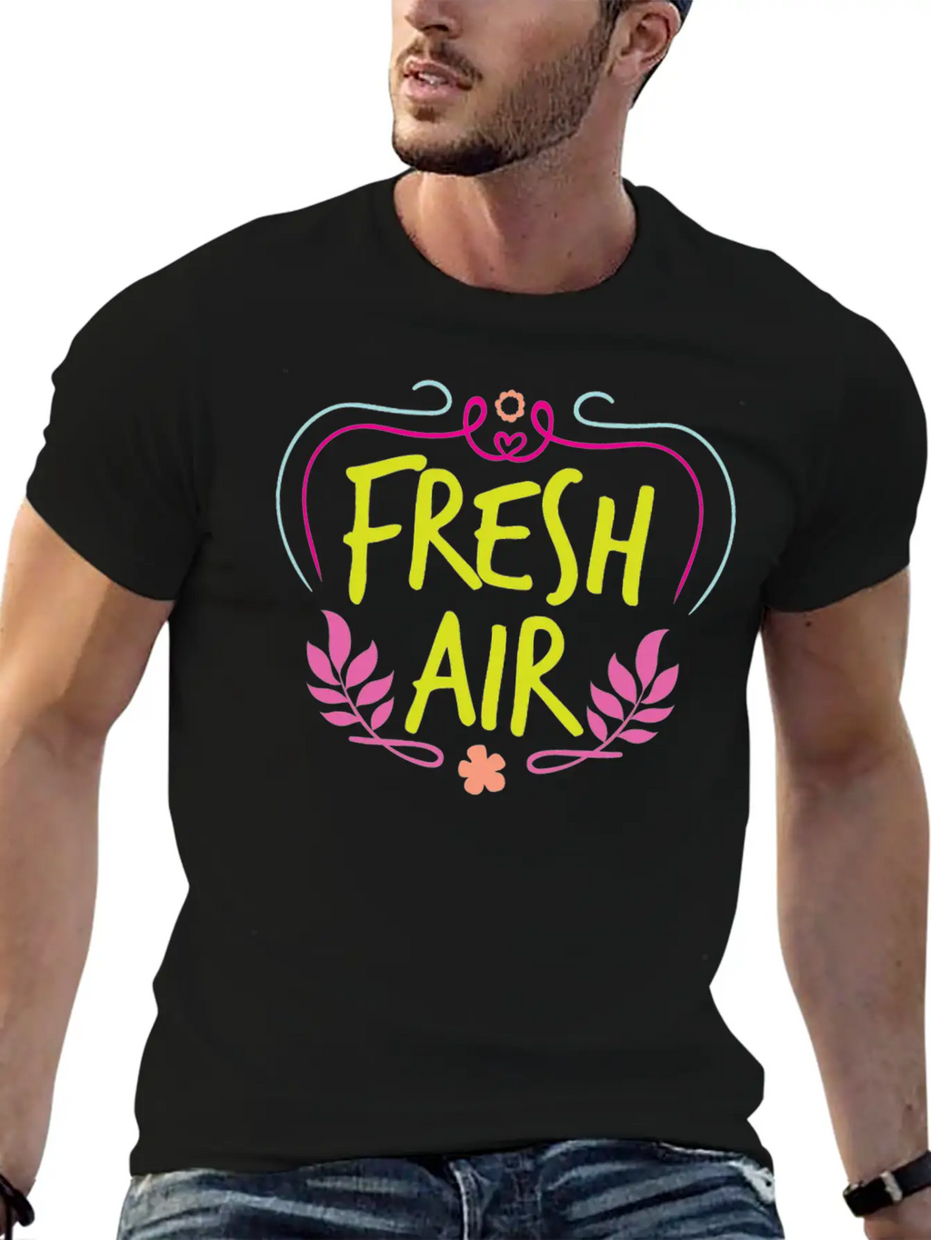 Fresh Air Basic Graphic T-Shirt – Daily Comfort In Soft Cotton