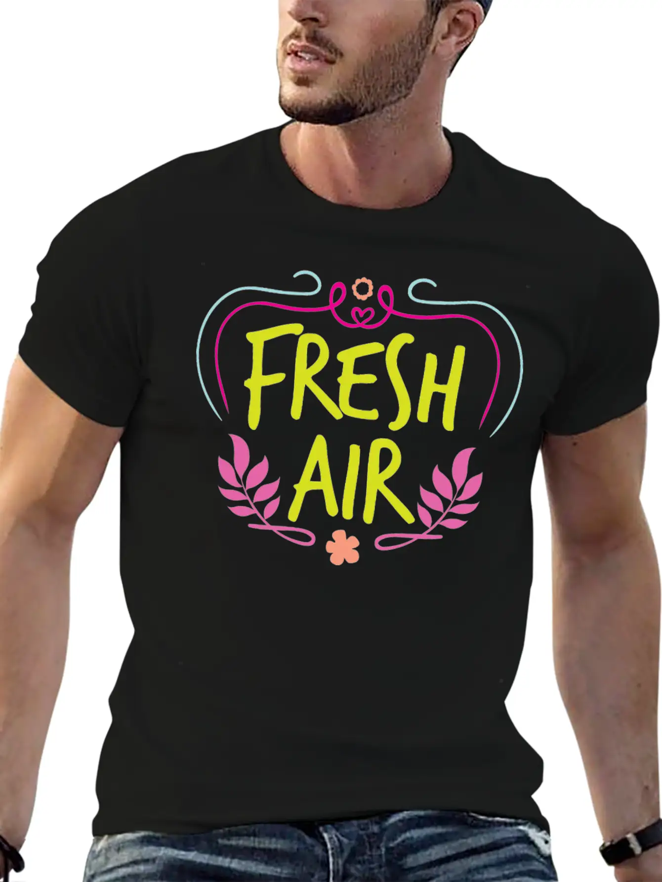 Fresh Air Basic Graphic T-Shirt – Daily Comfort In Soft Cotton