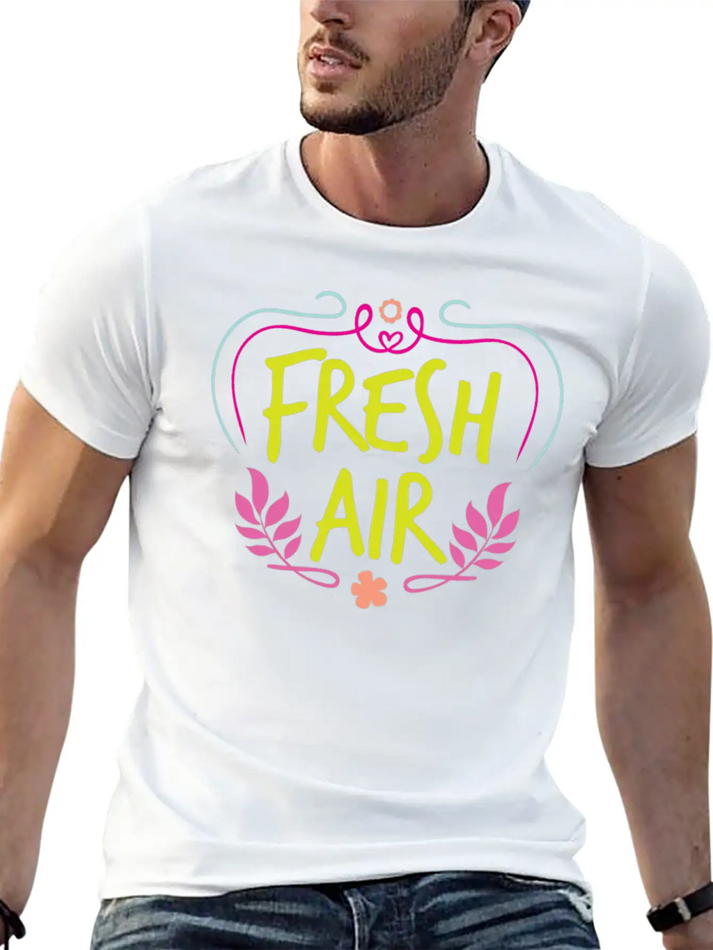 Fresh Air Basic Graphic T-Shirt – Daily Comfort In Soft Cotton