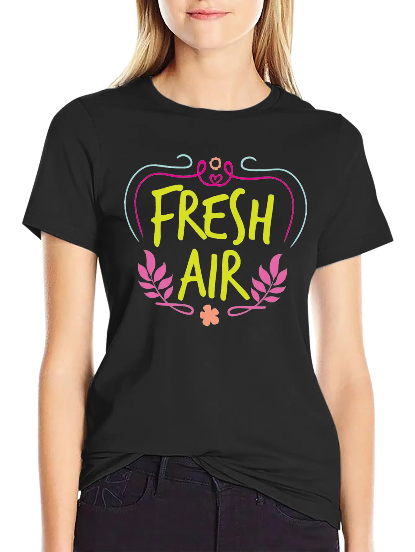 Fresh Air Basic Graphic T-Shirt – Daily Comfort In Soft Cotton
