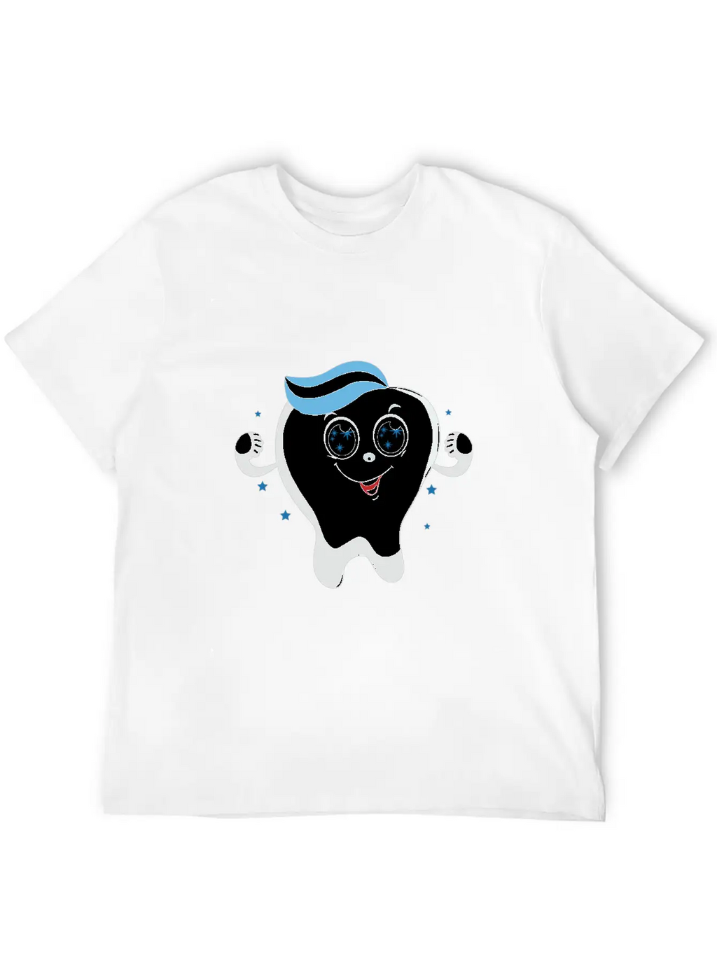 Friendly Kawaii Tooth Classic Cotton Tee – Unisex Comfort For Any Season