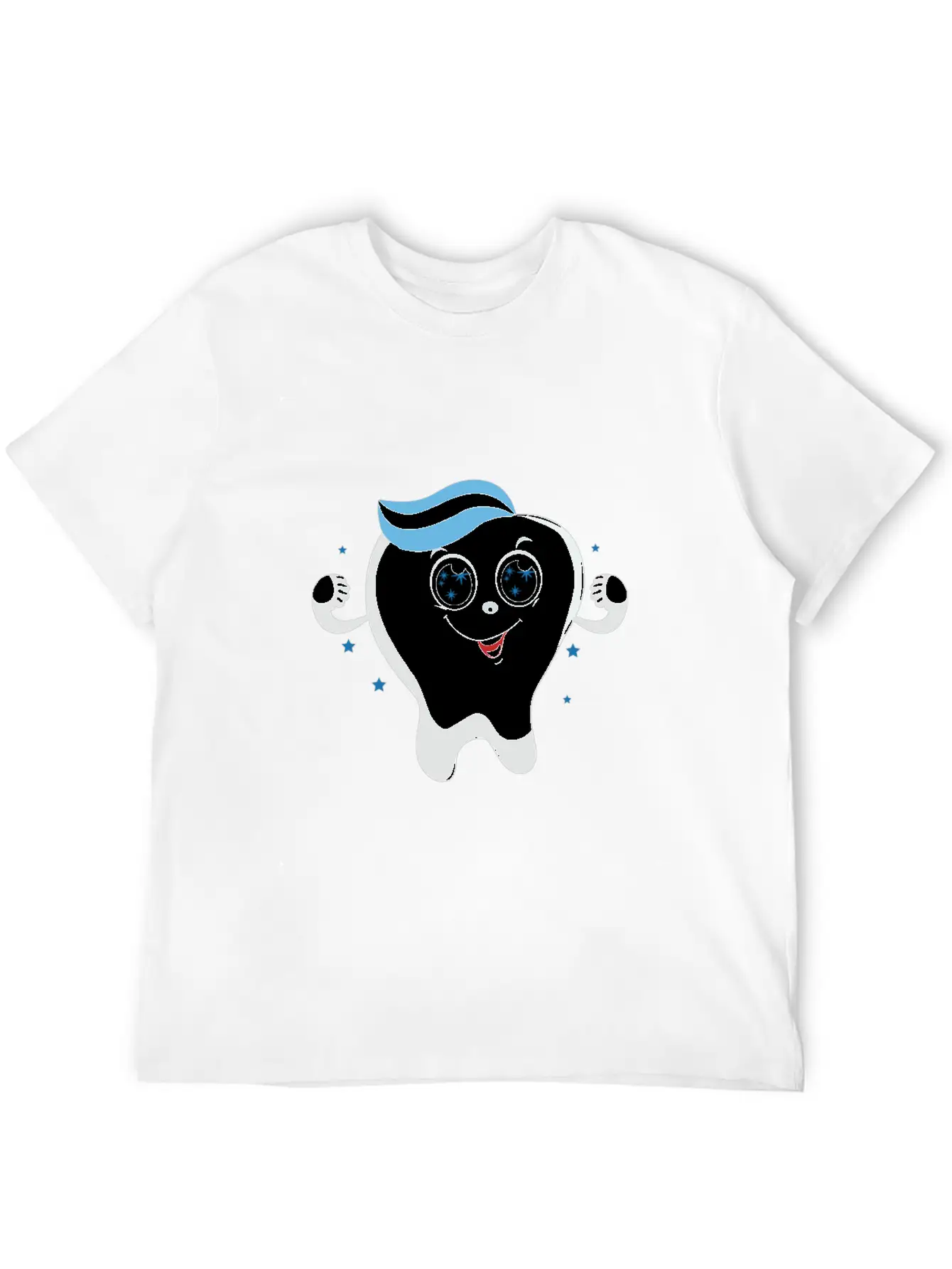 Friendly Kawaii Tooth Classic Cotton Tee – Unisex Comfort For Any Season