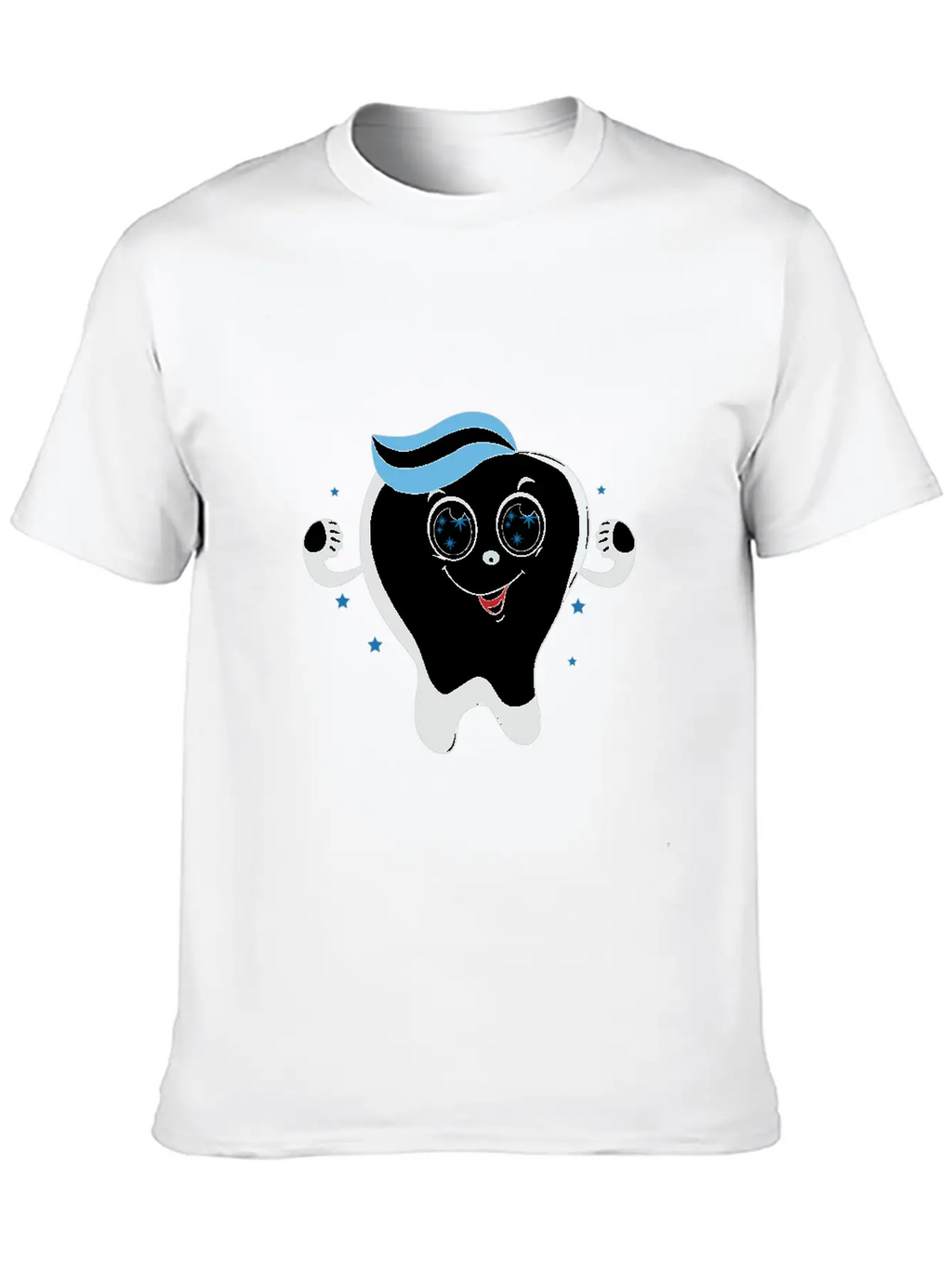 Friendly Kawaii Tooth Classic Cotton Tee – Unisex Comfort For Any Season
