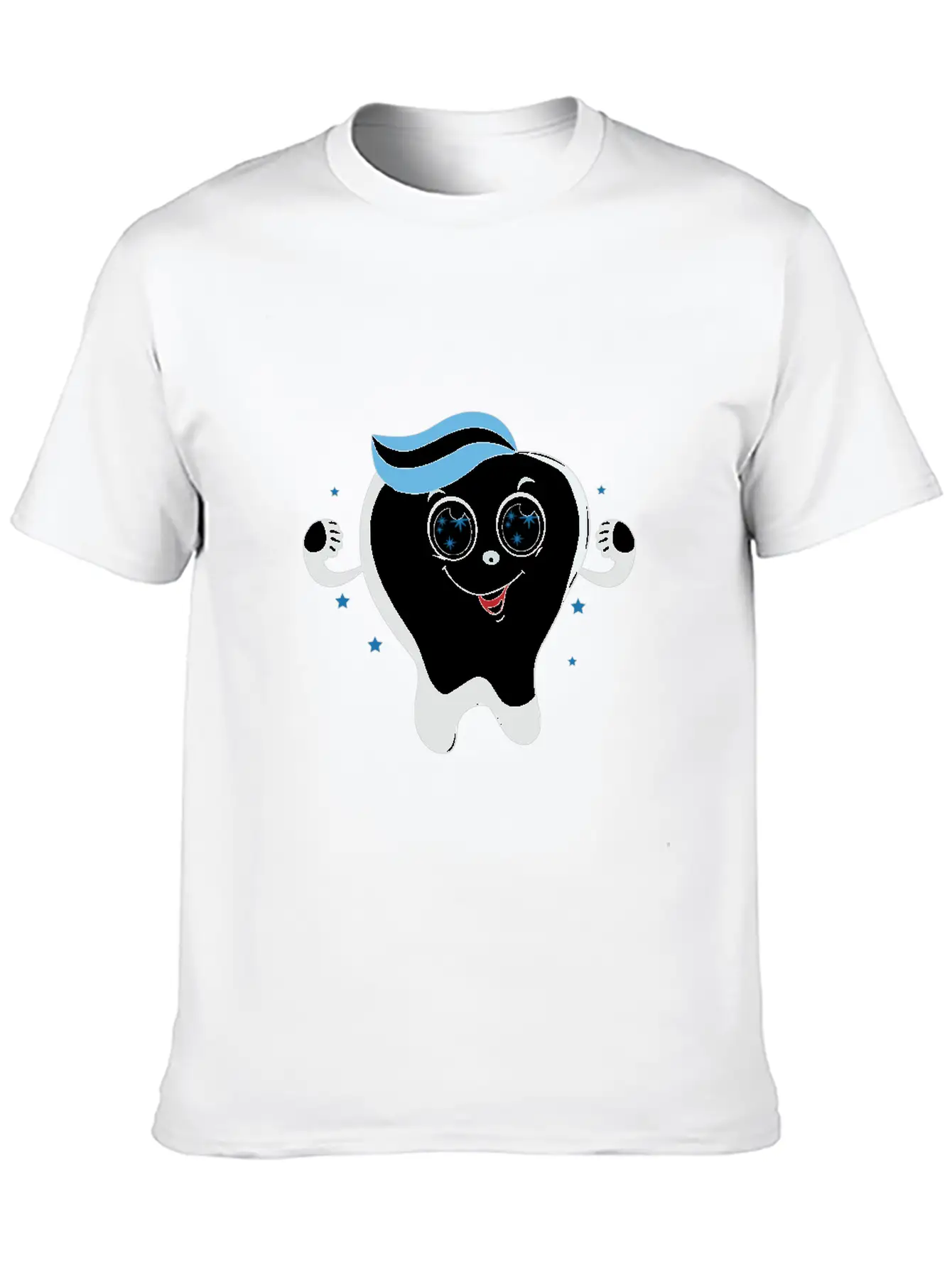 Friendly Kawaii Tooth Classic Cotton Tee – Unisex Comfort For Any Season