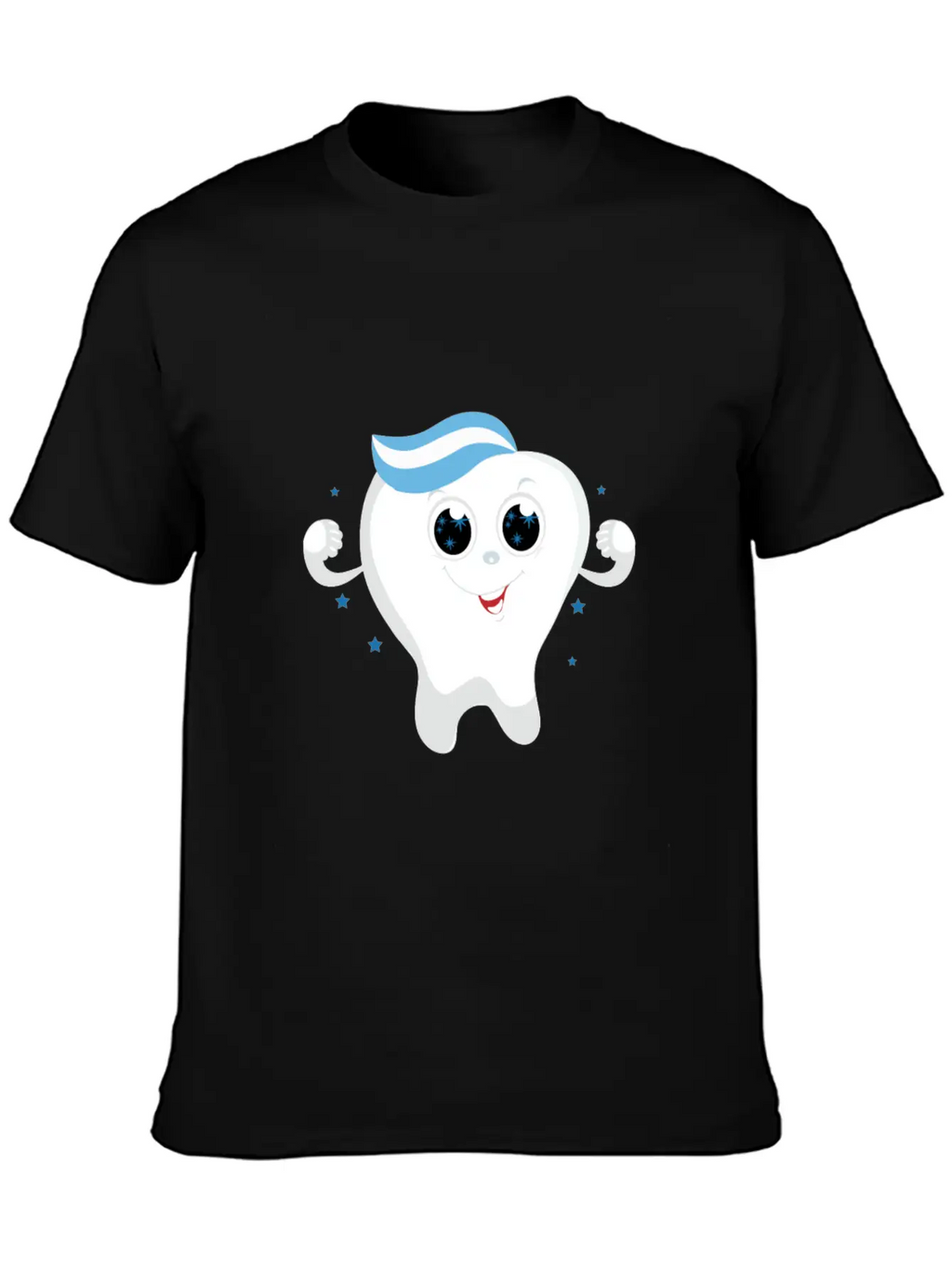 Friendly Kawaii Tooth Classic Cotton Tee – Unisex Comfort For Any Season