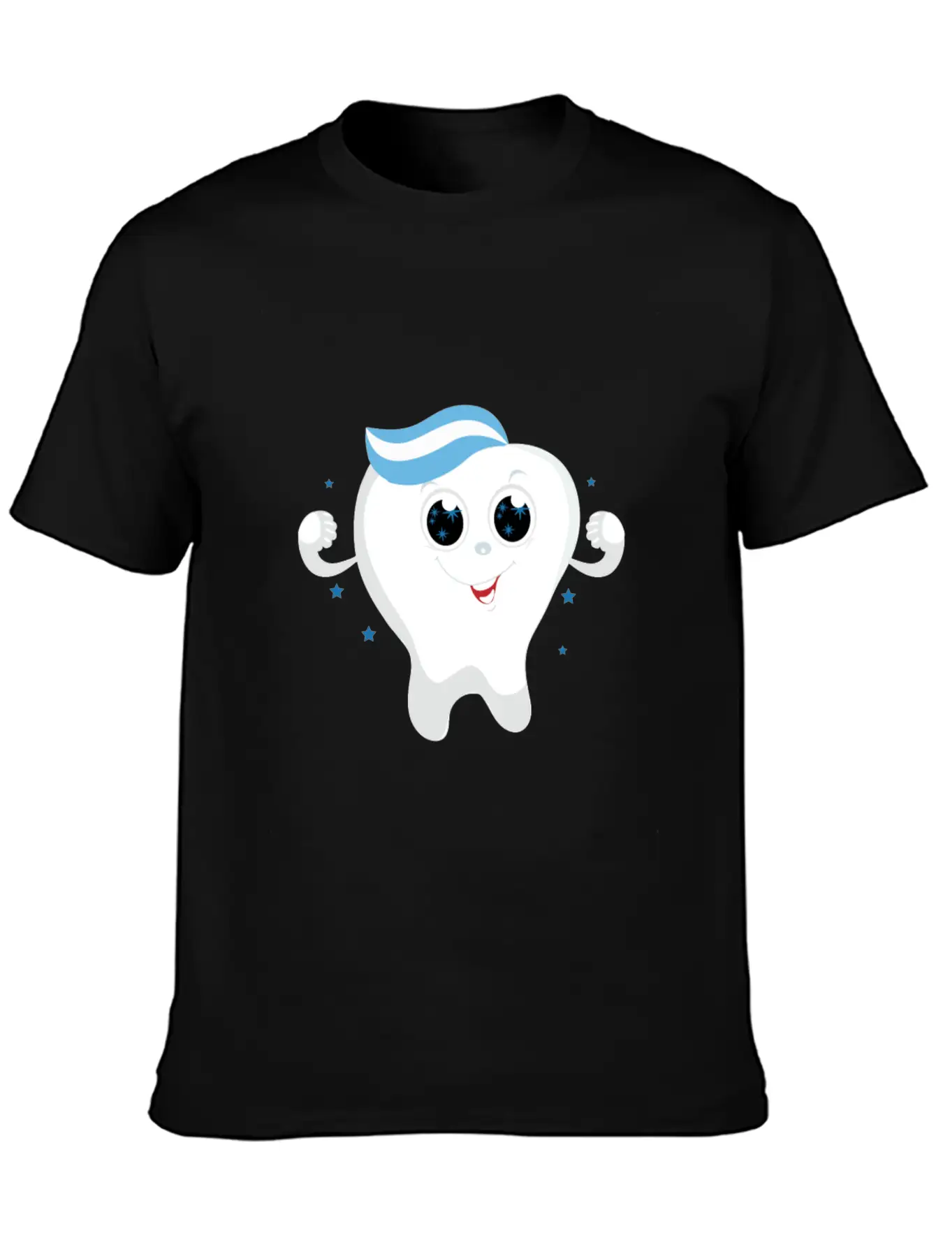 Friendly Kawaii Tooth Classic Cotton Tee – Unisex Comfort For Any Season