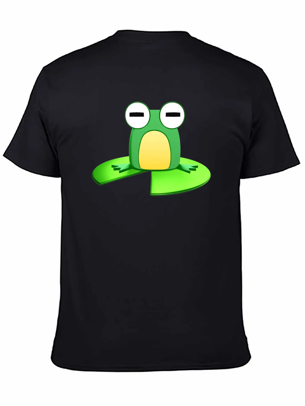 Frog Sitting On A Lily Pad Timeless Short Sleeve Tee – Comfy And Minimalist Design
